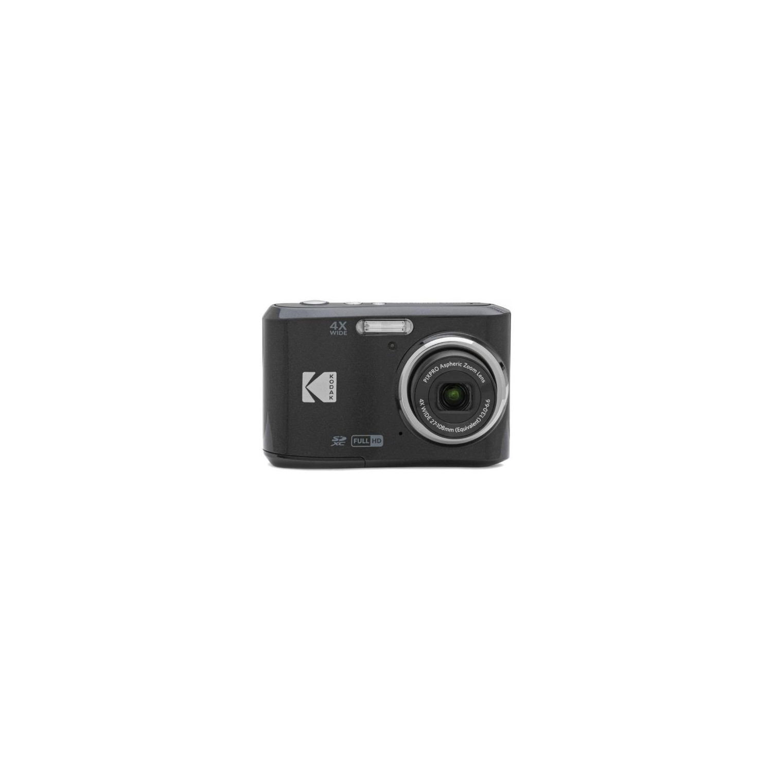 KODAK PIXPRO FZ45-BL 16MP Digital Camera 4X Optical Zoom 27mm Wide Angle 1080P Full HD Video 2.7" LCD Vlogging Camera (Black)