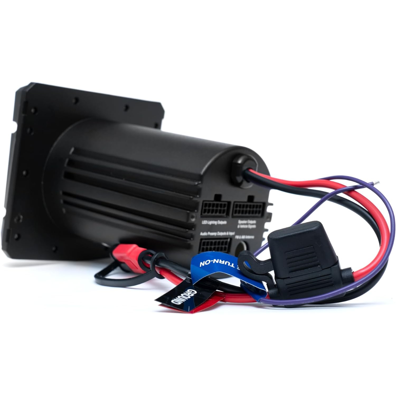 Marine Gauge Size Waterproof AM/FM Bluetooth Powersports Stereo 200 Watt Radio and 6.5-inch Speaker Pair Kit