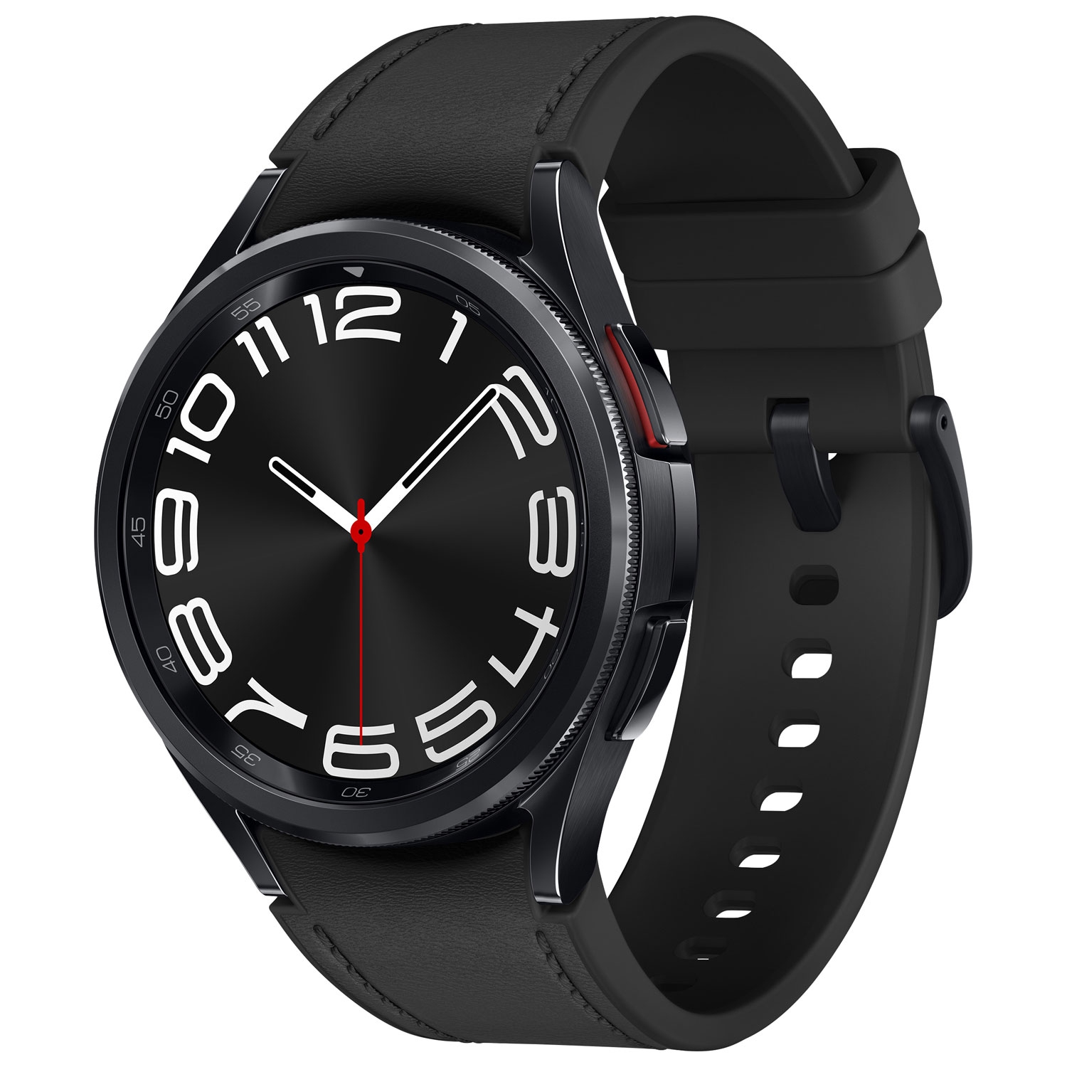 Remis à neuf - montre intelligente 43&nbsp;mm Galaxy Watch6 Classic (GPS + LTE) de Samsung avec moniteur de fréquence cardiaque - Noir