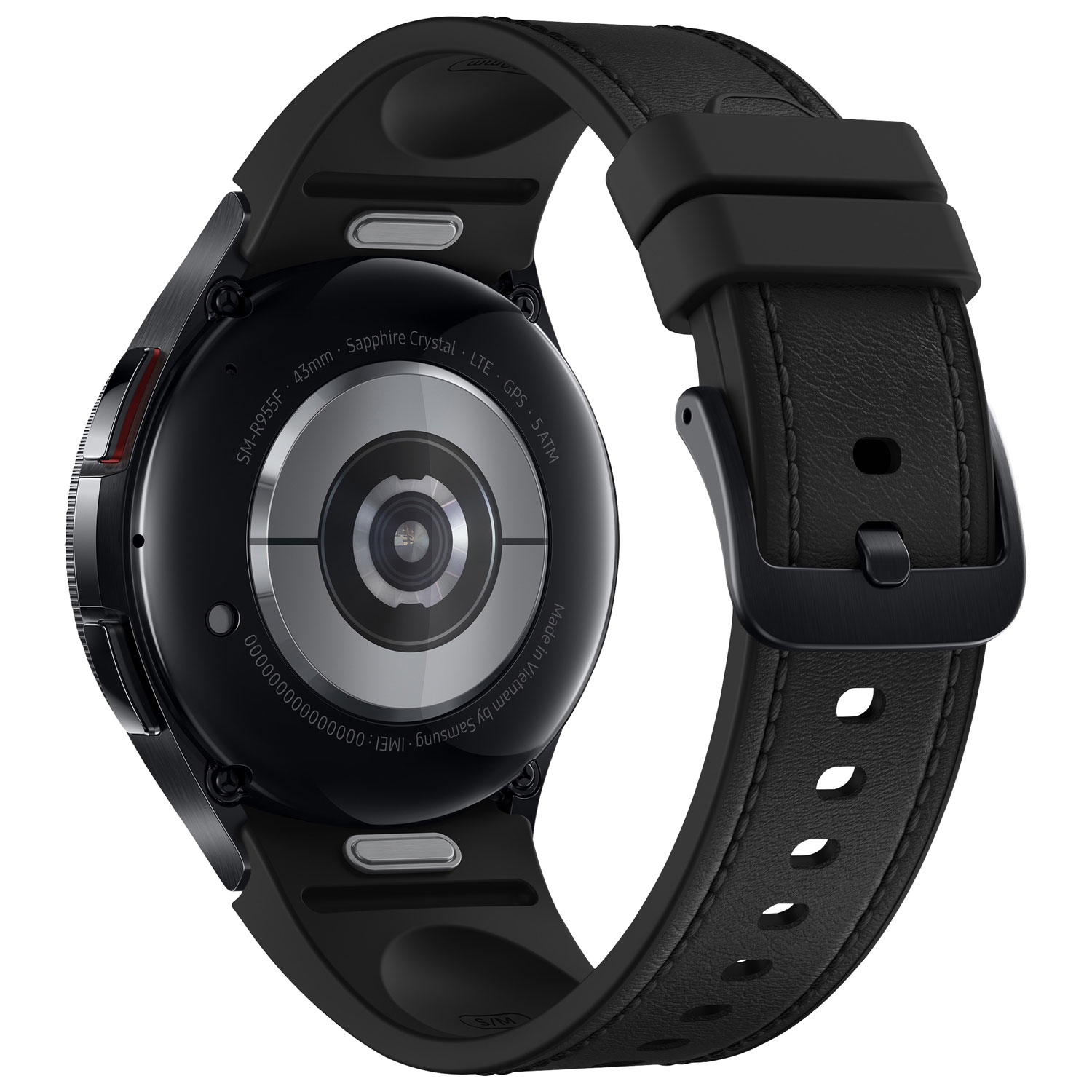 Remis à neuf - montre intelligente 43 mm Galaxy Watch6 Classic (GPS + LTE) de Samsung avec moniteur de fréquence cardiaque - Noir