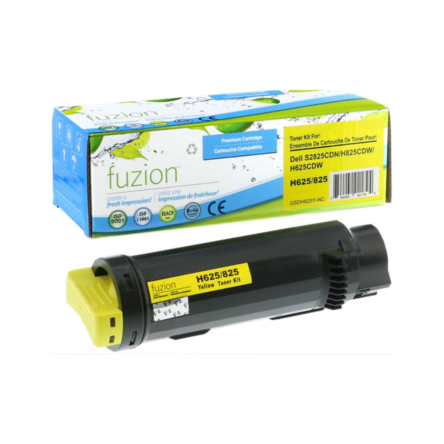 ** 365 DAYS WARRANTY **/ FUZION™. Dell 3P7C4 | 593-BBOZ, 3P7C4, 0CX53. Yellow High-Yield Compatible Toner For: H625/ H825, S2825. By AZX-DEALS CANADA