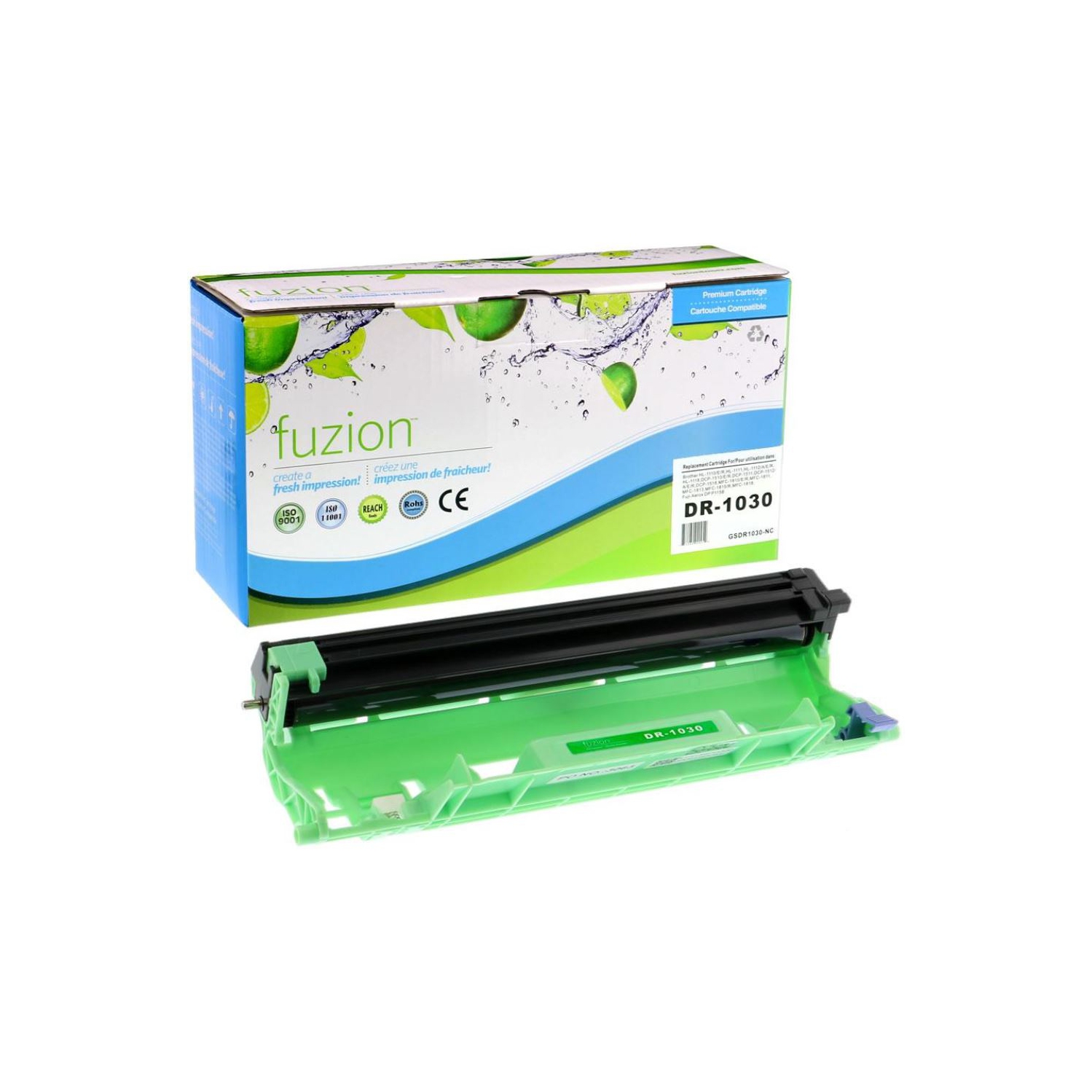 ** 365 DAYS WARRANTY **/ FUZION™. Brother DR1030, DR-1030 Drum Unit / High Quality Compatible Drum For: Brother DCP1512 to HL1212W. By AZX-DEALS