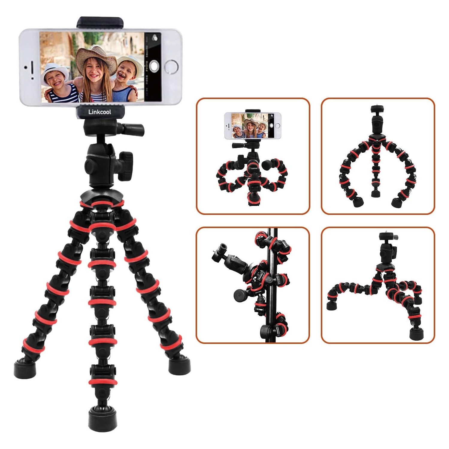 Phone Tripod, Tripod with Wireless Remote Phone Holder as iPhone Tripod, Cell Phone Tripod, Camera Tripod, Travel Tripod,Tabletop Tripod for iPhone