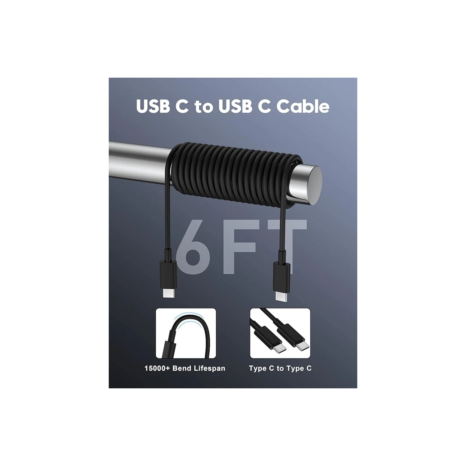 Chargeur mural USB-C 25&nbsp;W Super Fast Charging Block | Paquet de 2 avec câble USB-C à C de 6FT m | pour Samsung Galaxy S24 S23 S22 S21 S20 Ultra