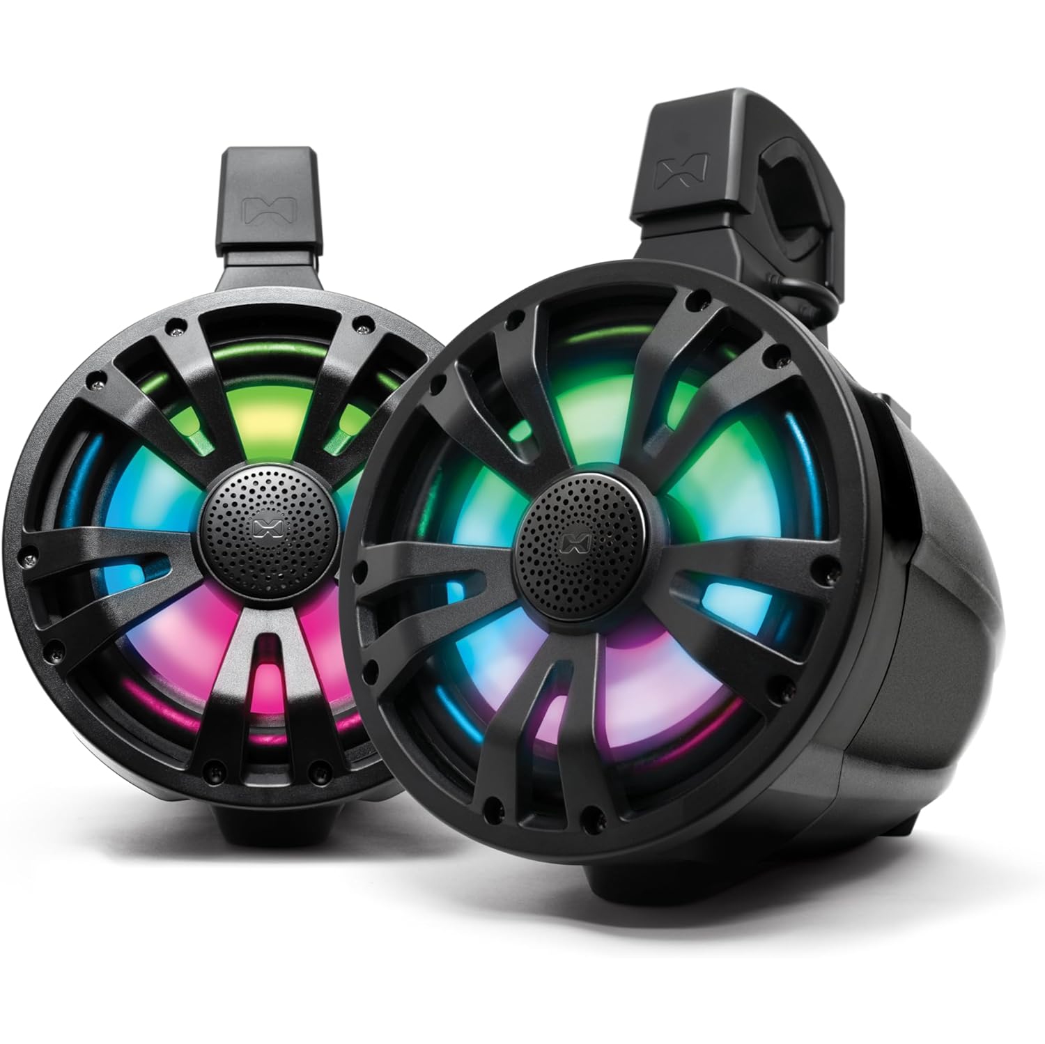 T8 ExtremeTower Powersports Marine Waterproof Sealed 8-inch 2-Way Passive Speakers 2-pc Set – Black