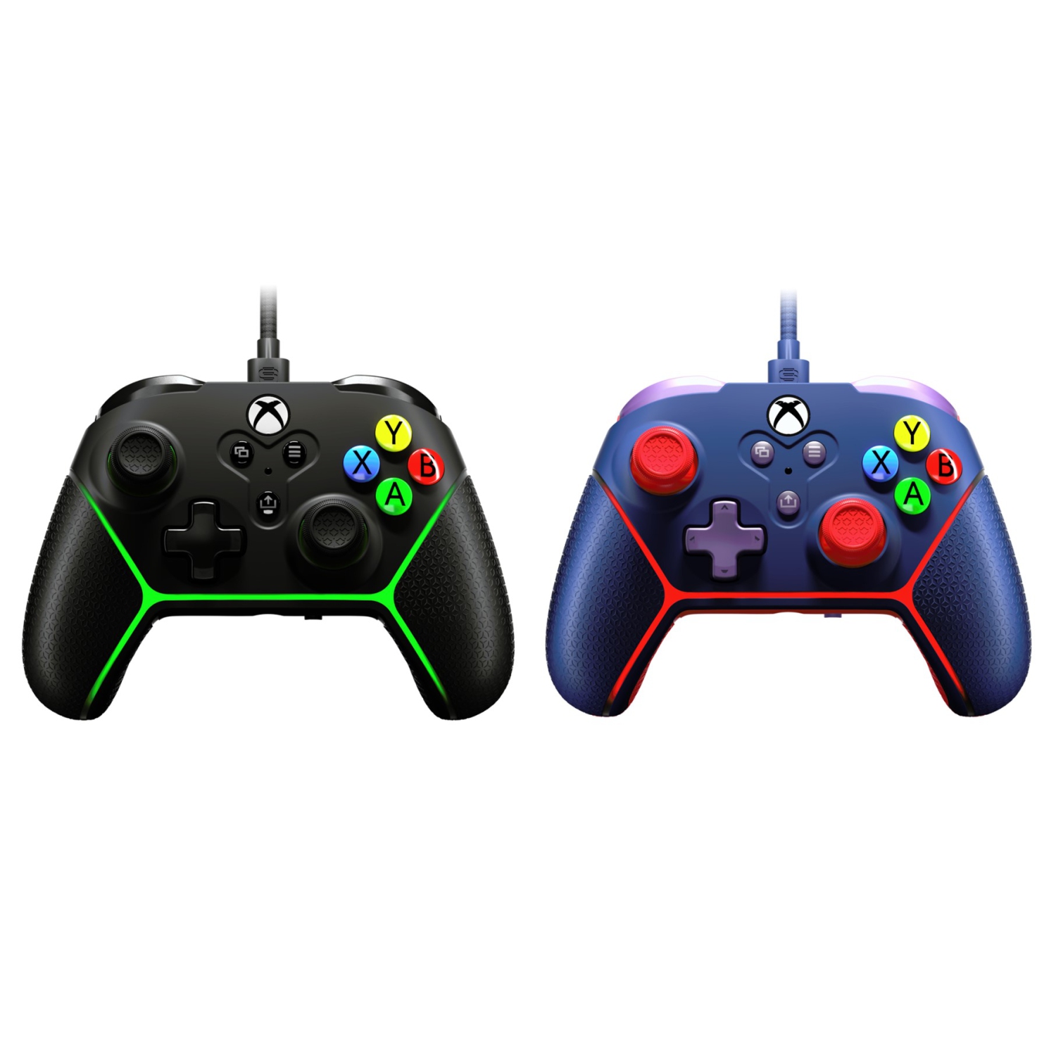 Xbox Controller Wired Surge Livewire 2-Pack Blue and Black