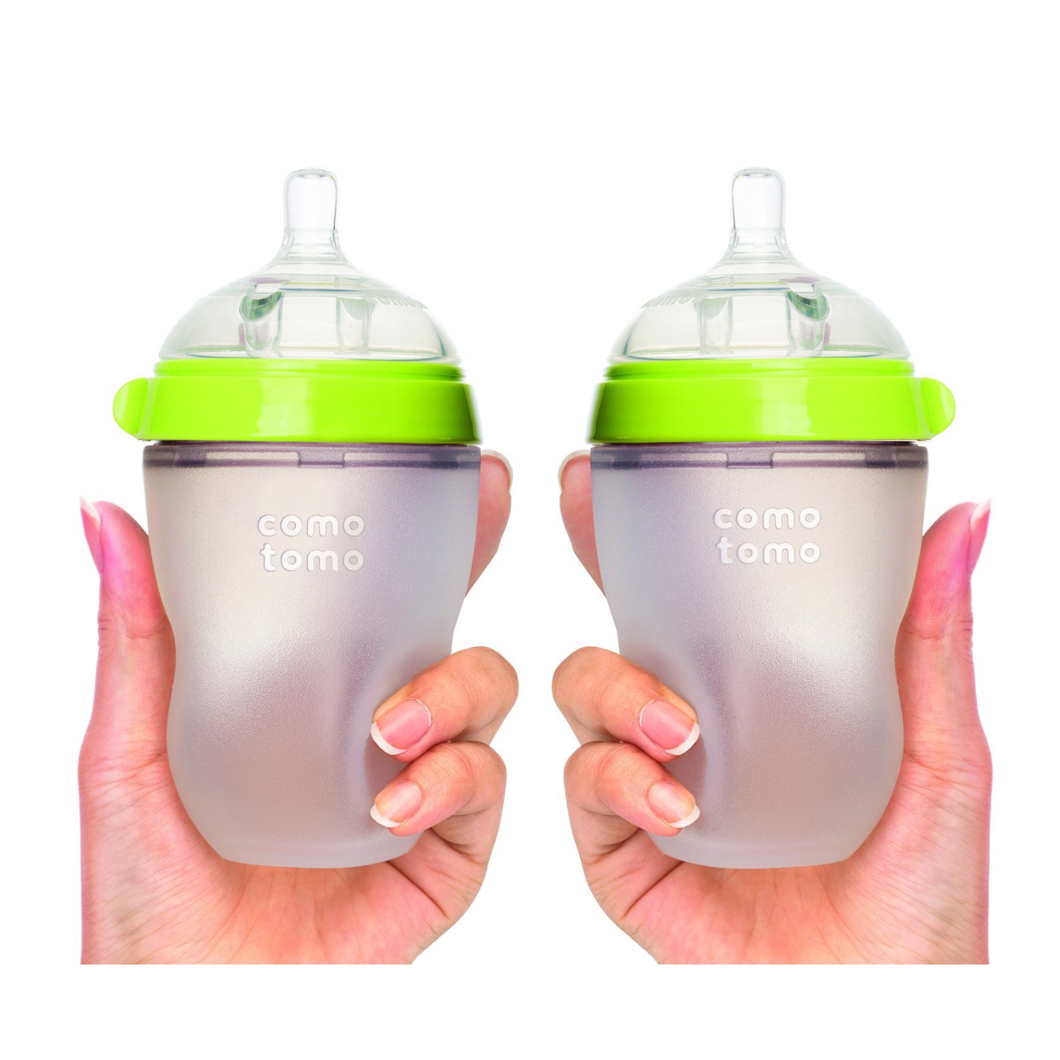Ensemble de deux biberons Comotomo - Vert