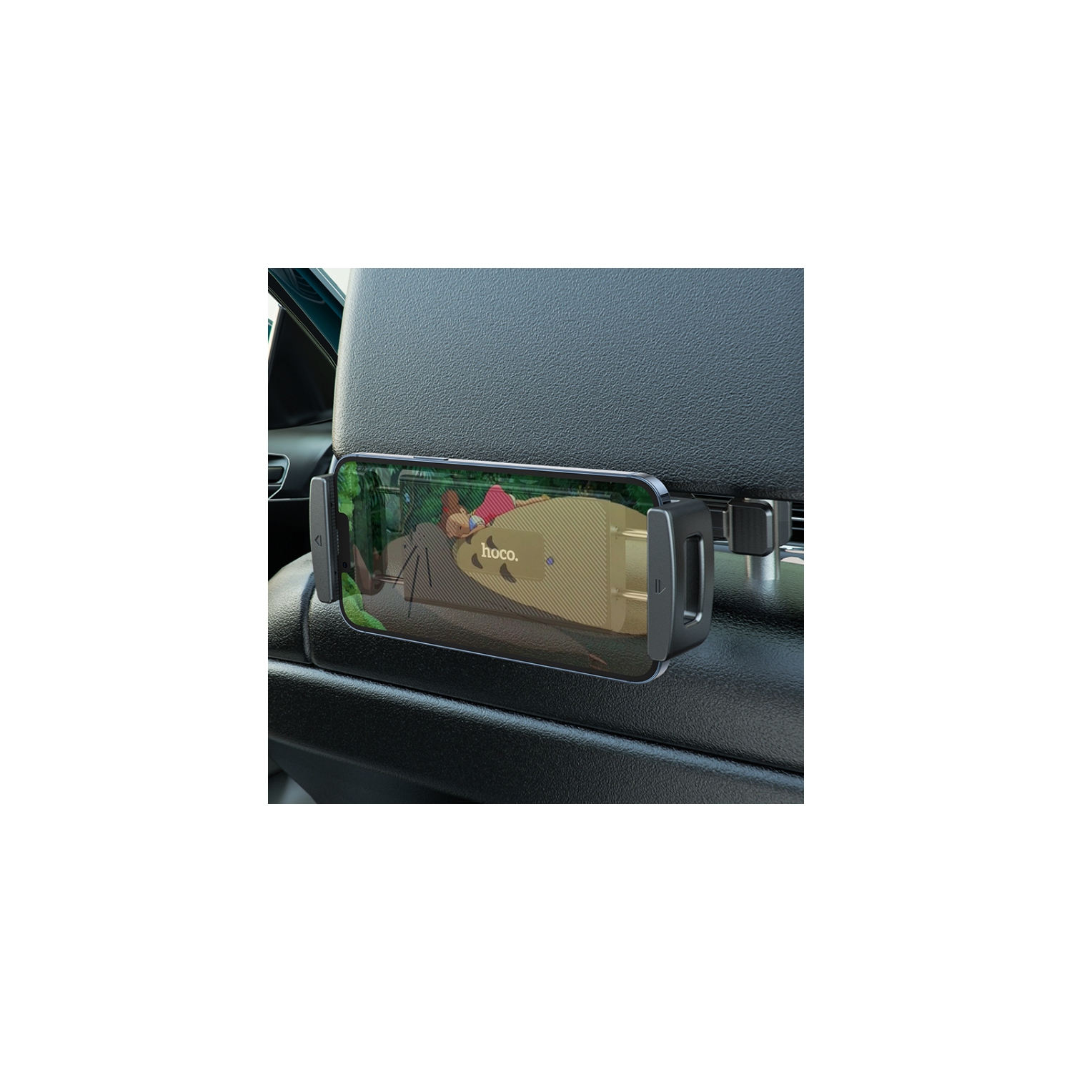 Universal 360 Rotating Car Headrest Clip Mount Holder Back Seat Bracket Cradle for iPhone iPad Tablet Smartphone