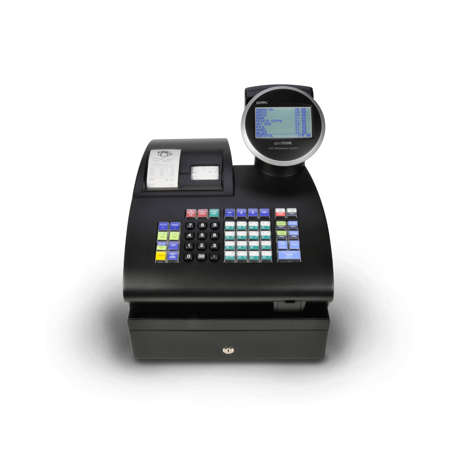 Royal Alpha Thermal Printing Cash Register - Black -