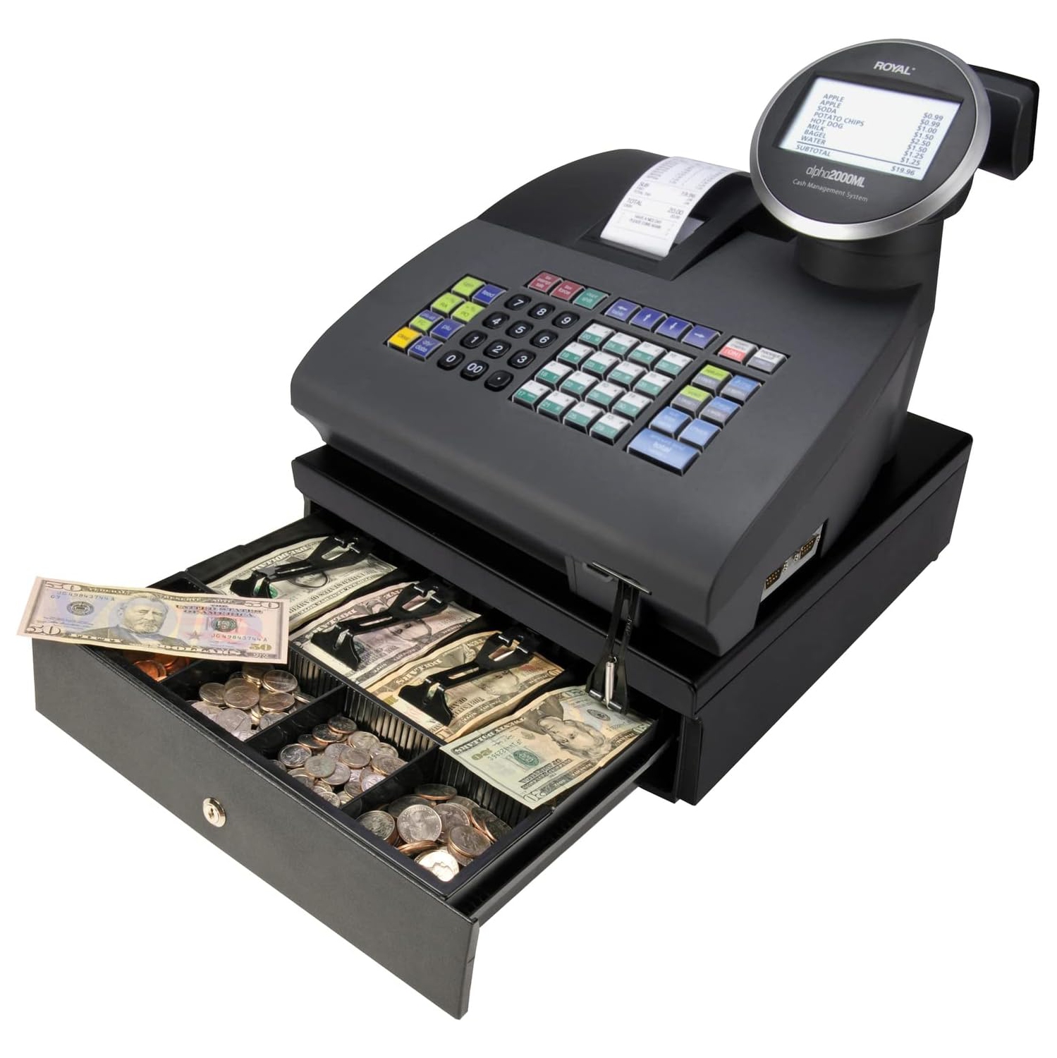 Royal Consumer Electronic Cash Register - Black -