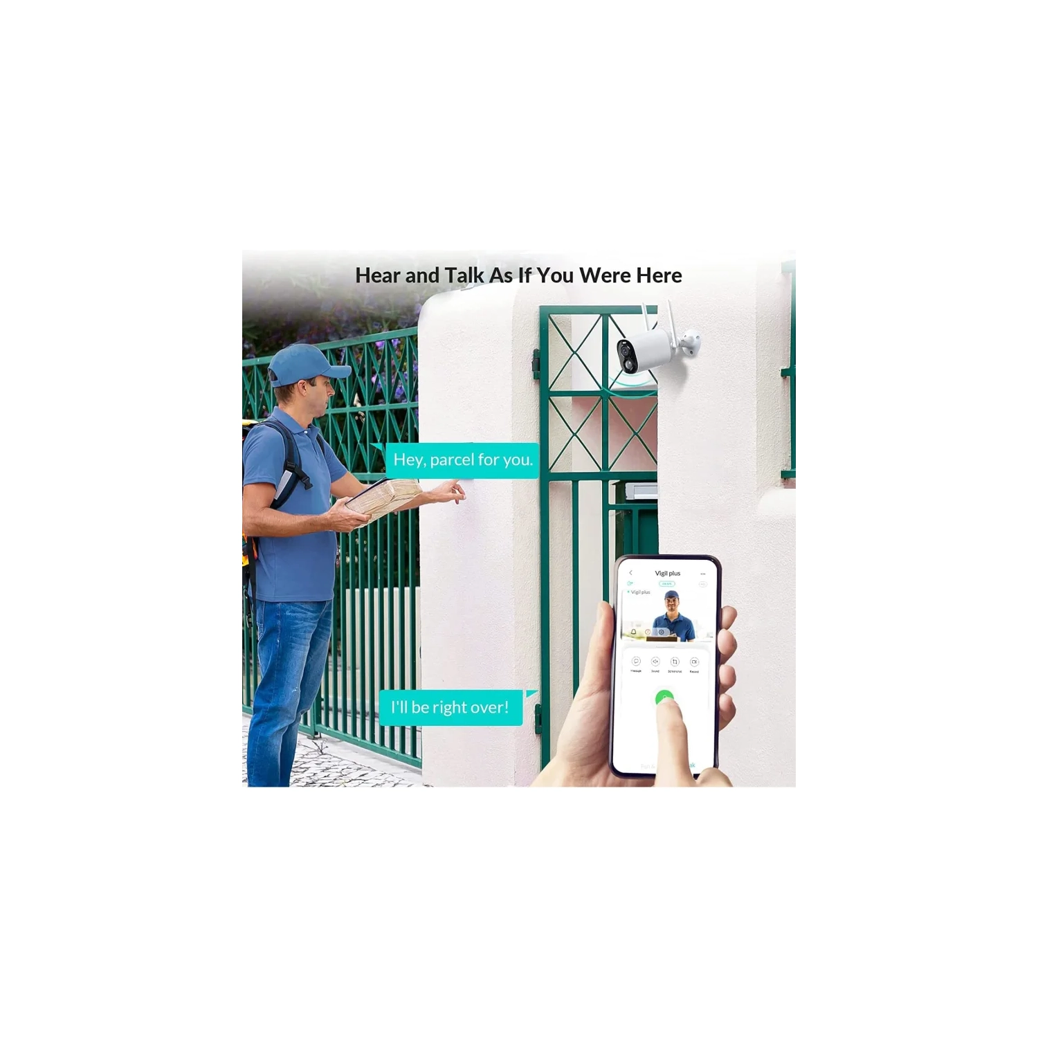 Wireless Outdoor 2K Security Camera: Solar & Battery Powered with Spotlight, Siren, Motion Detection, Color Night Vision, 2-Way Audio, IP66, 2.4GHz