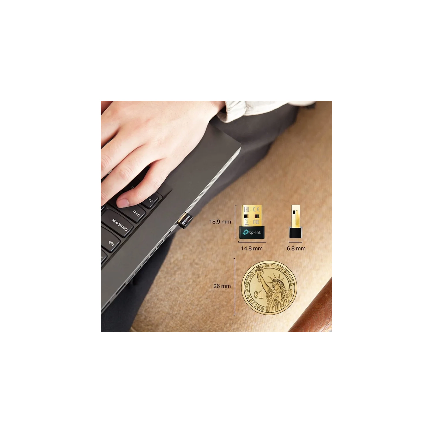 TP-Link USB Bluetooth Adapter for PC - UB500 Bluetooth Dongle Receiver 5.0