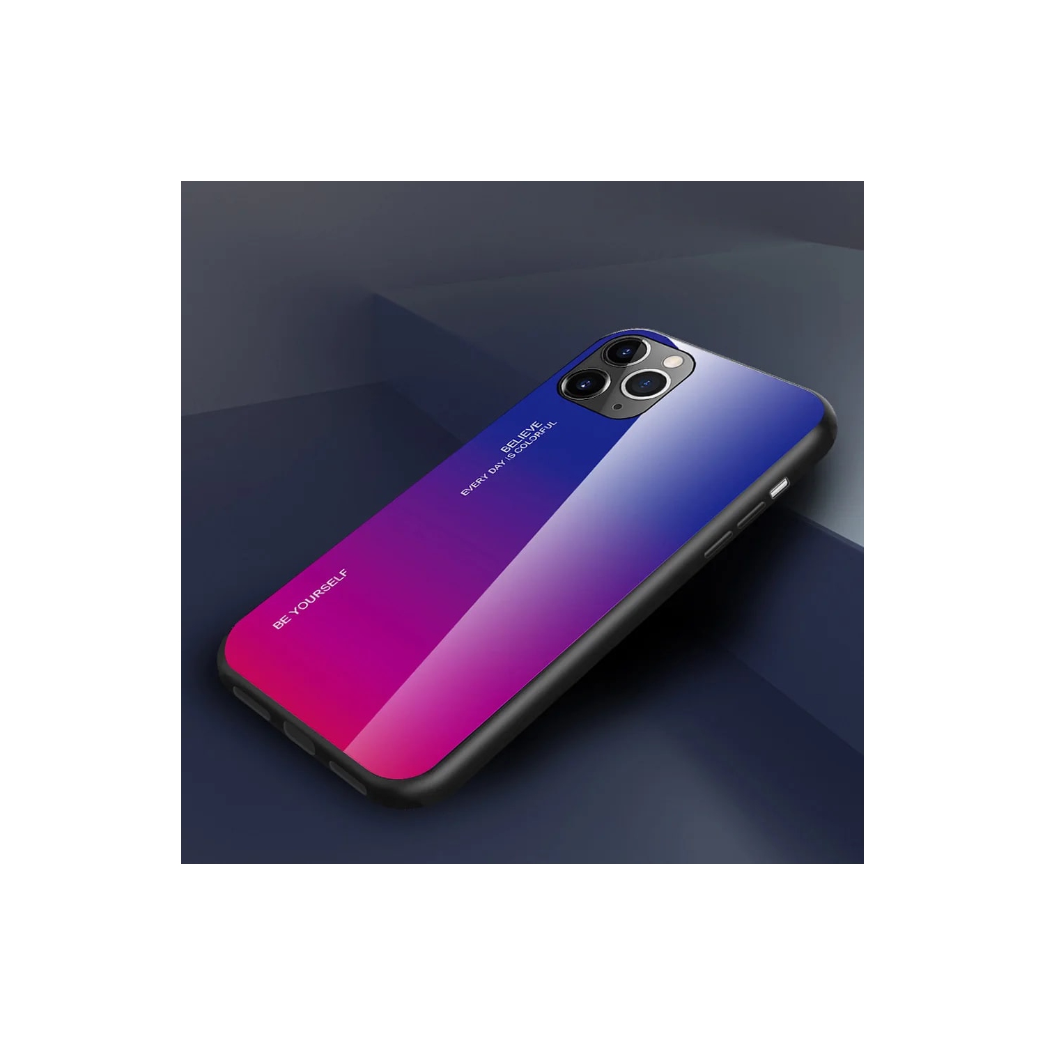 Gradient Glass Case for iPhone 12 and 12 PRO, Slim Thin Anti-Scratch Shockproof Protective Case, Tempered Glass Back Cover-FREE SHIPPING