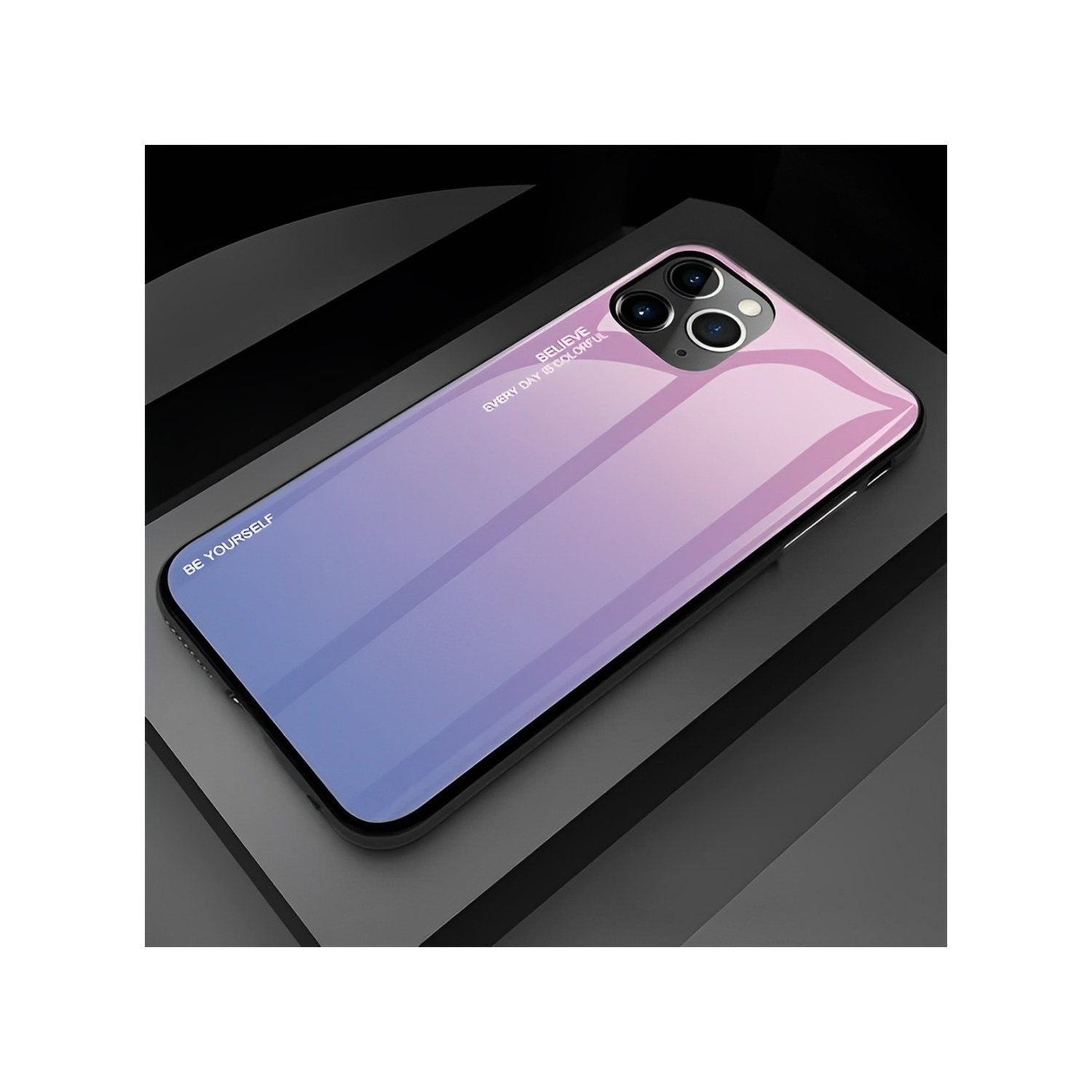 Gradient Glass Case for iPhone 12 and 12 PRO, Slim Thin Anti-Scratch Shockproof Protective Case, Tempered Glass Back Cover-FREE SHIPPING