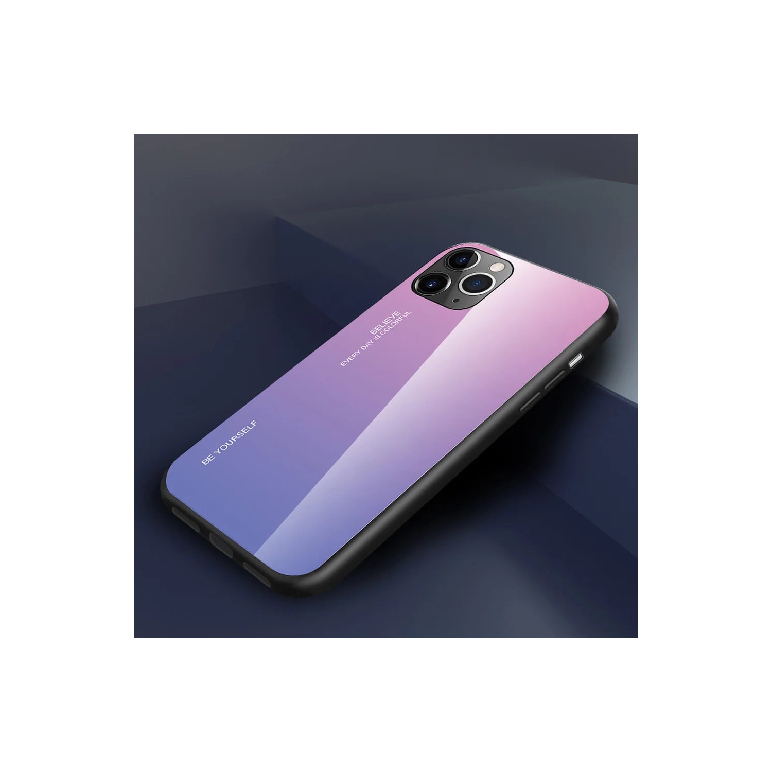 Gradient Glass Case for iPhone 12 and 12 PRO, Slim Thin Anti-Scratch Shockproof Protective Case, Tempered Glass Back Cover-FREE SHIPPING