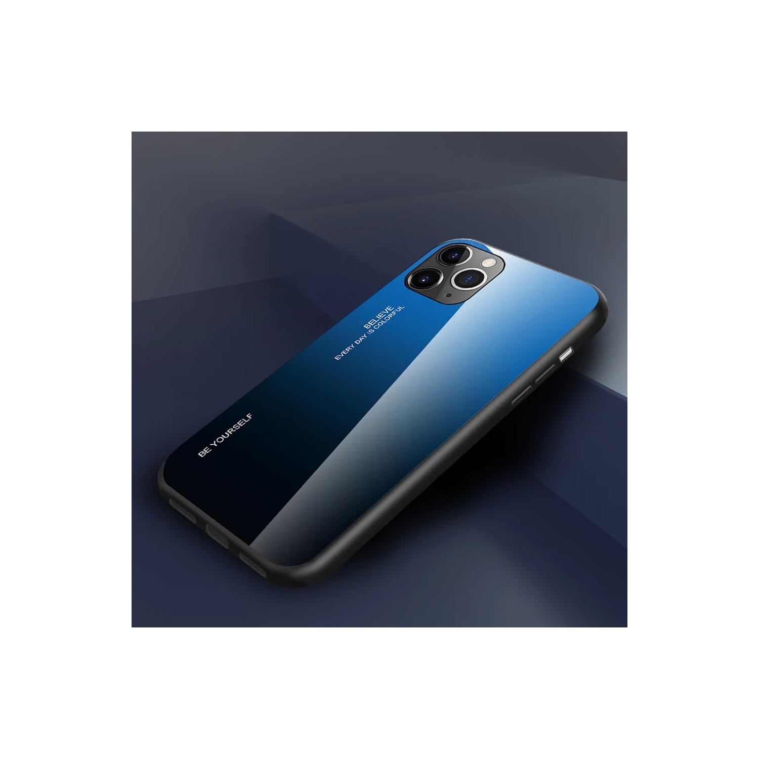 Gradient Glass Case for iPhone 13 PRO MAX, Slim Thin Anti-Scratch Shockproof Protective Case, Tempered Glass Back Cover-FREE SHIPPING