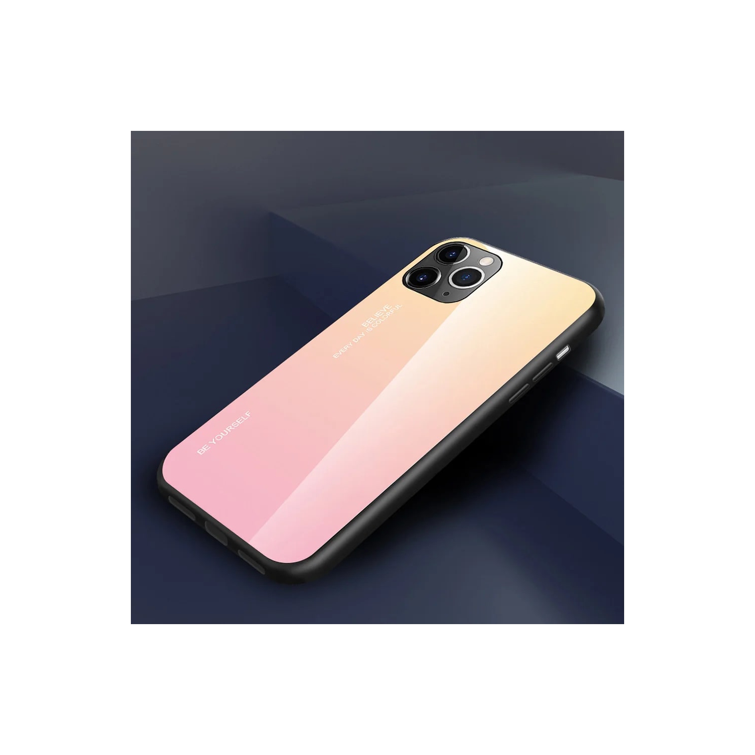 Gradient Glass Case for iPhone 13 PRO MAX, Slim Thin Anti-Scratch Shockproof Protective Case, Tempered Glass Back Cover-FREE SHIPPING