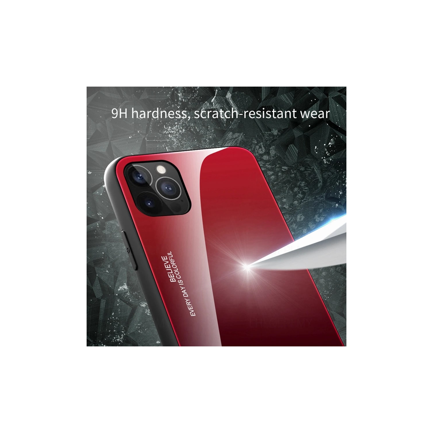 Gradient Glass Case for iPhone 13 PRO, Slim Thin Anti-Scratch Shockproof Protective Case, Tempered Glass Back Cover-FREE SHIPPING