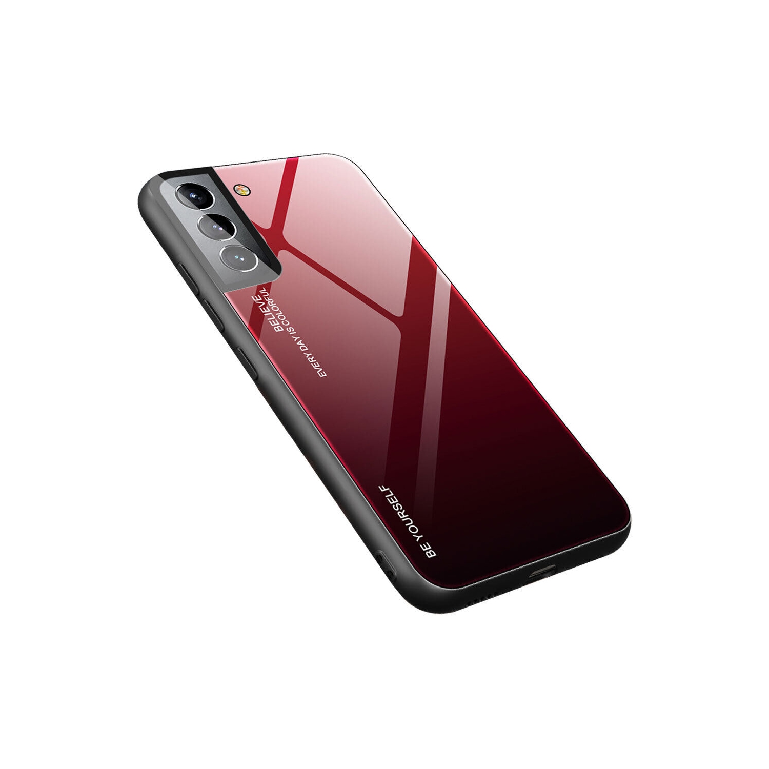 Gradient Glass Case for Samsung S22, Slim Thin Anti-Scratch Shockproof Protective Case, Tempered Glass Back Cover-FREE SHIPPING