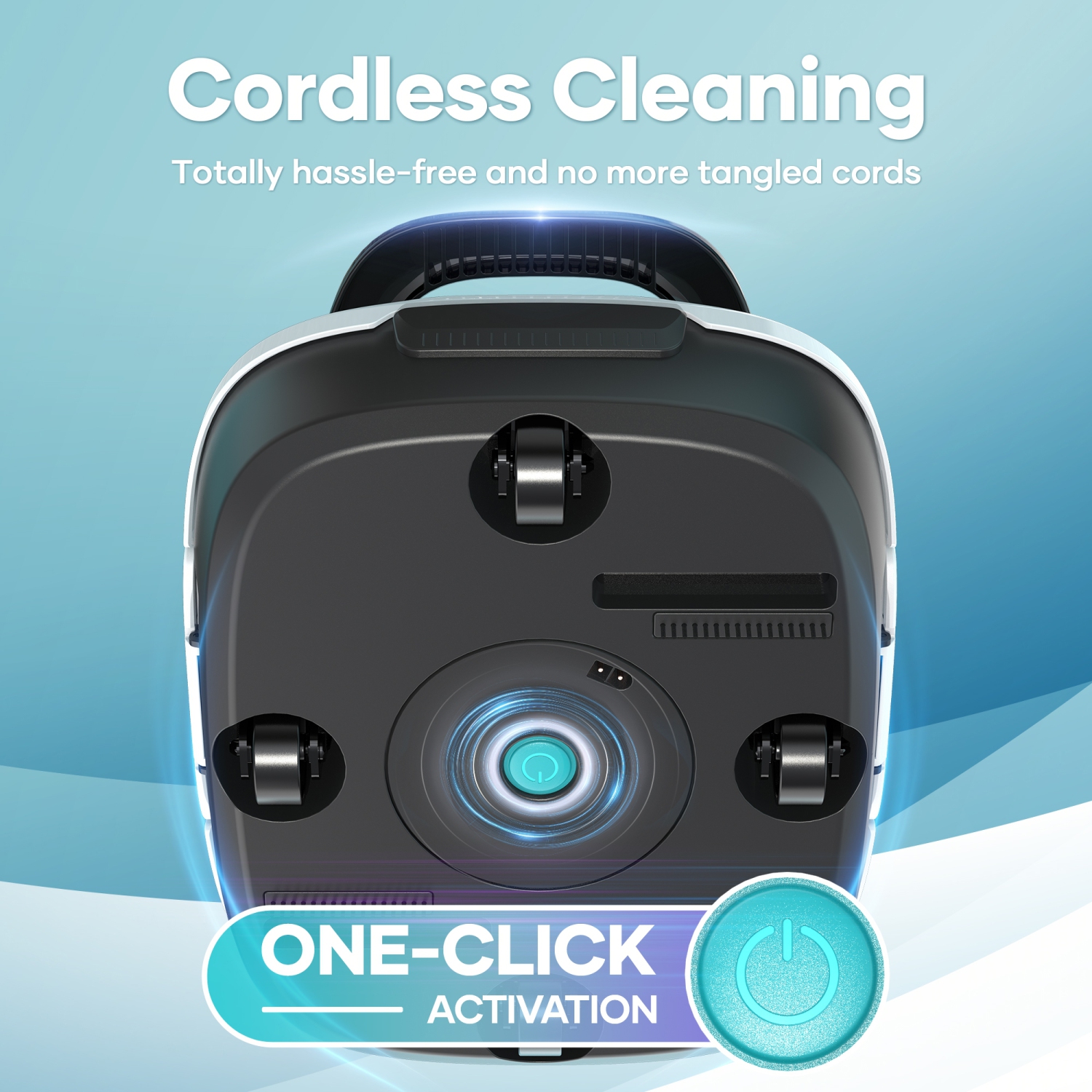 Aiper Scuba 800 - Cordless Robotic Pool Cleaner for Flat Above-Ground Pools up to 860sq.ft, Automatic Pool Vacuum