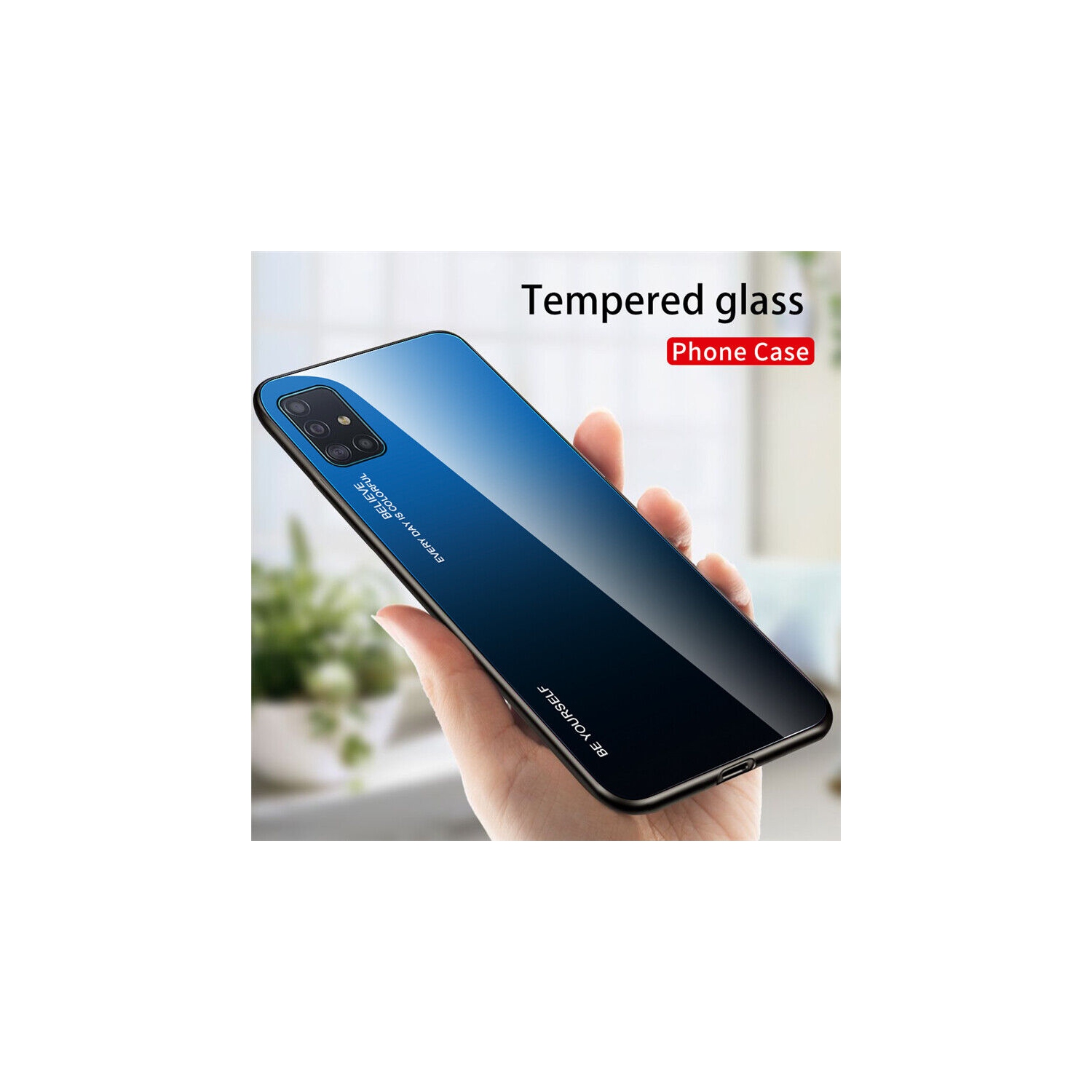 Étui en verre gradient pour Samsung S20FE, étui protecteur mince, anti-rayures, arrière EN verre trempé, EXPÉDITION GRATUITE