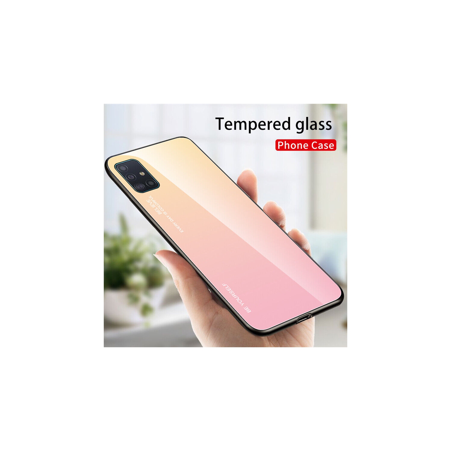 Étui en verre gradient pour Samsung S20FE, étui protecteur mince, anti-rayures, arrière EN verre trempé, EXPÉDITION GRATUITE