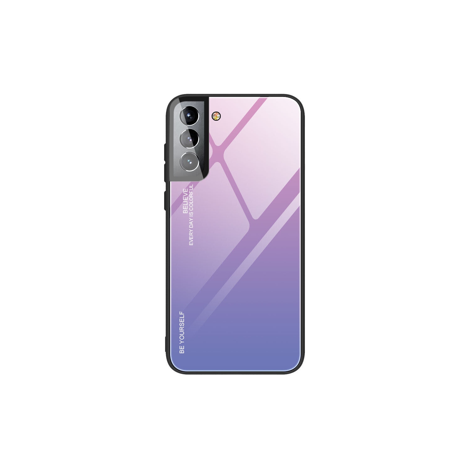 Étui en verre gradient pour Samsung S21, étui protecteur mince, anti-rayures, arrière EN verre trempé, EXPÉDITION GRATUITE