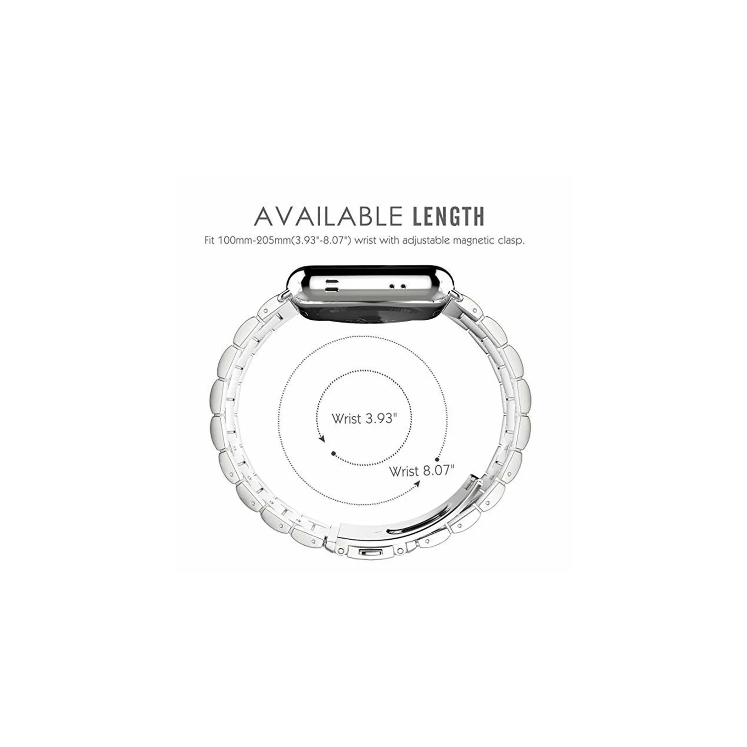 Apple Watch Band 41mm 40mm 38mm with TPU Protective Case, Stainless Steel Watch Bracelet Metal Strap for Apple Watch SE/iWatch Band Series 9 8 7 6 5