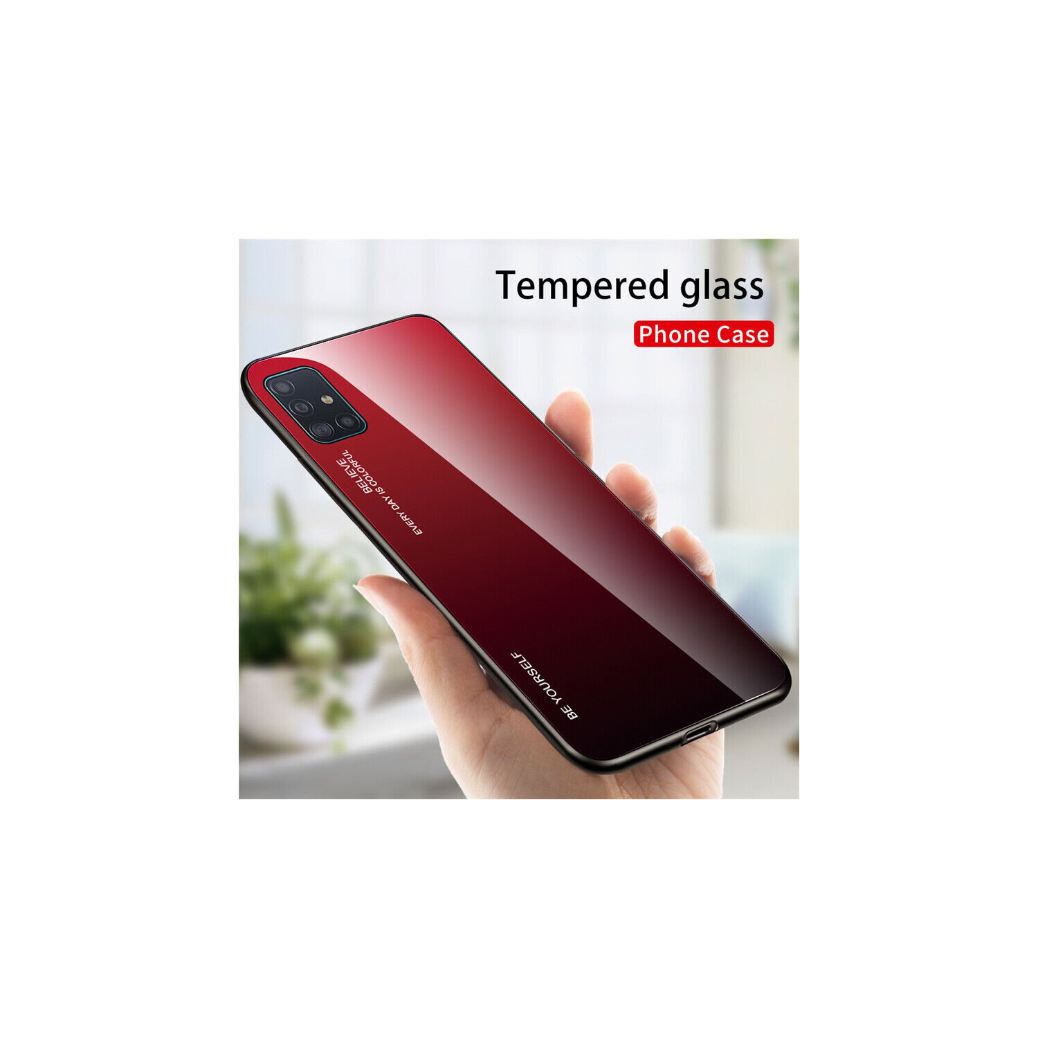 Gradient Glass Case for Samsung S20, Slim Thin Anti-Scratch Shockproof Protective Case, Tempered Glass Back Cover-FREE SHIPPING