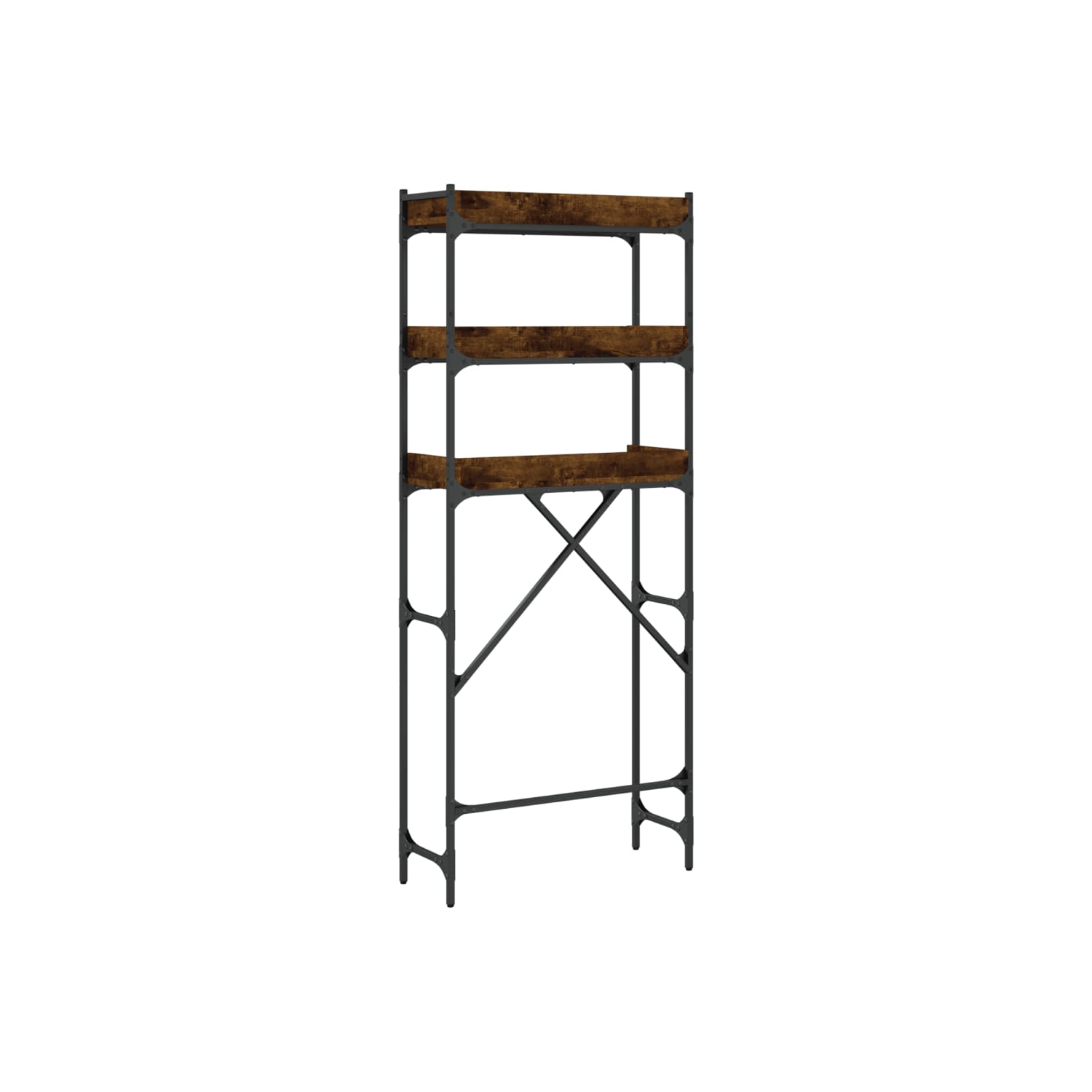 Tablette pour laveuse VIdaXL chêne fumé 67x25x163&nbsp;cm bois d'ingénierie