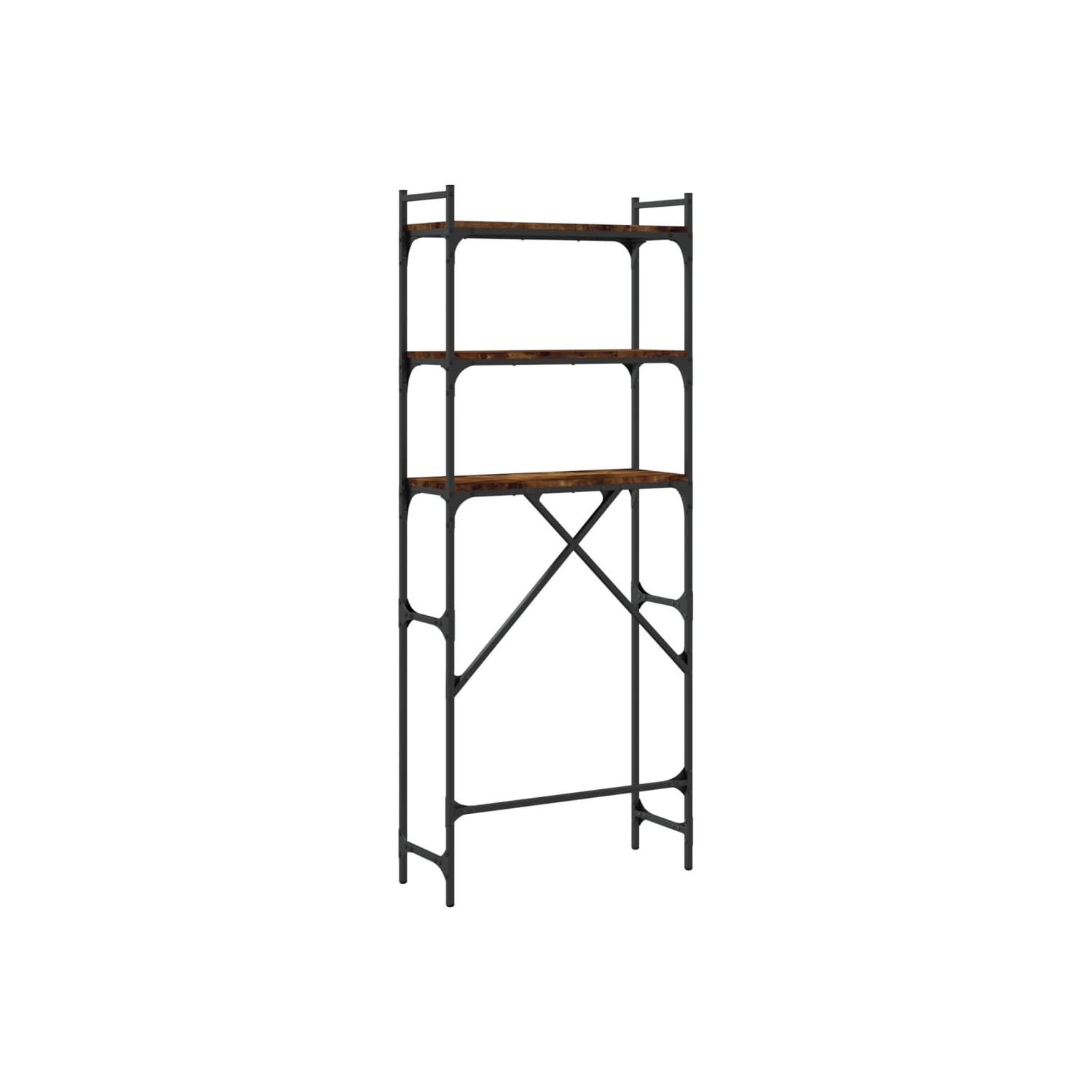 Tablette pour laveuse VIdaXL chêne fumé 67x25x163&nbsp;cm bois d'ingénierie