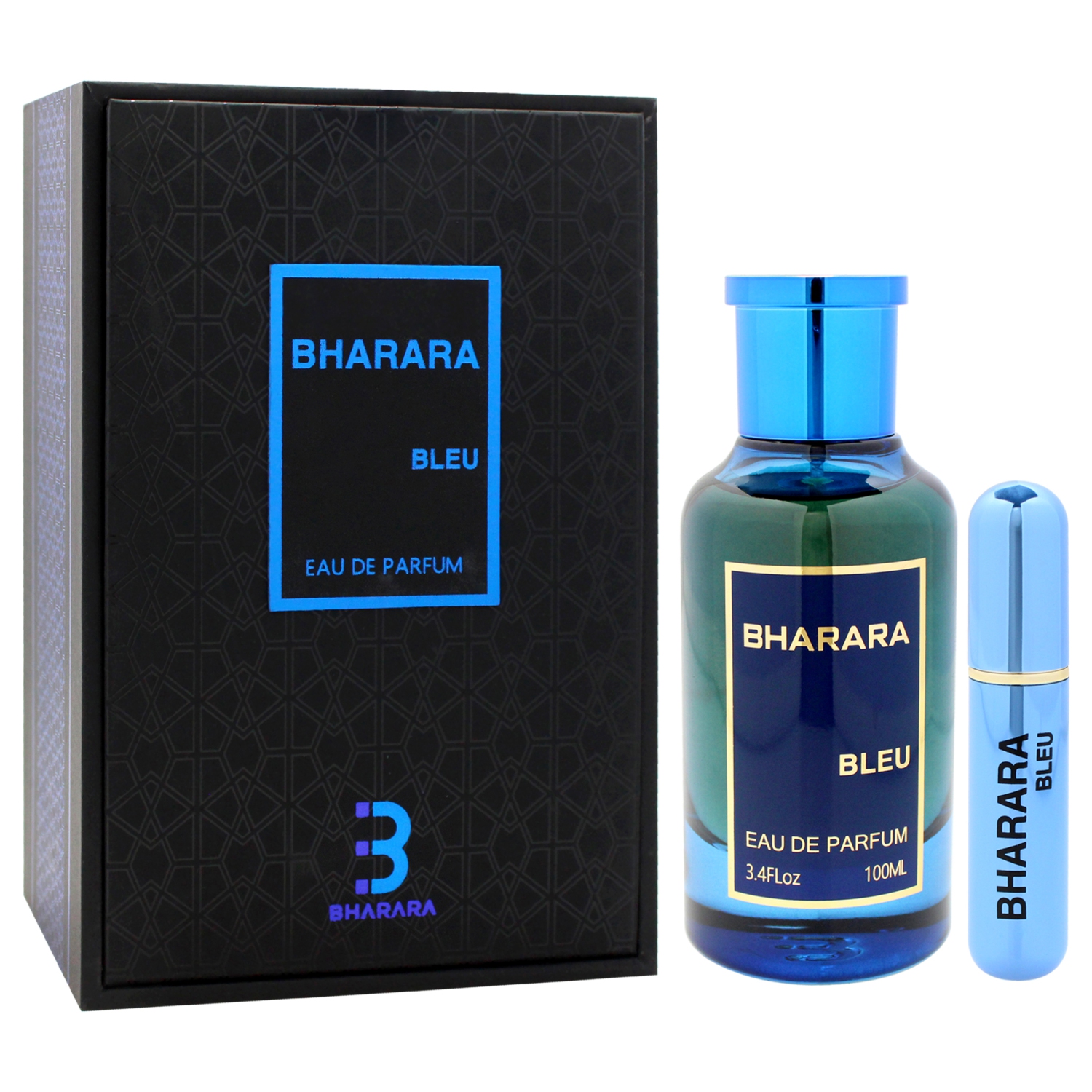 BHARARA BLEU by BHARARA EAU DE PARFUM SPRAY 3.4 OZ + REFILLABLE TRAVEL SPRAY