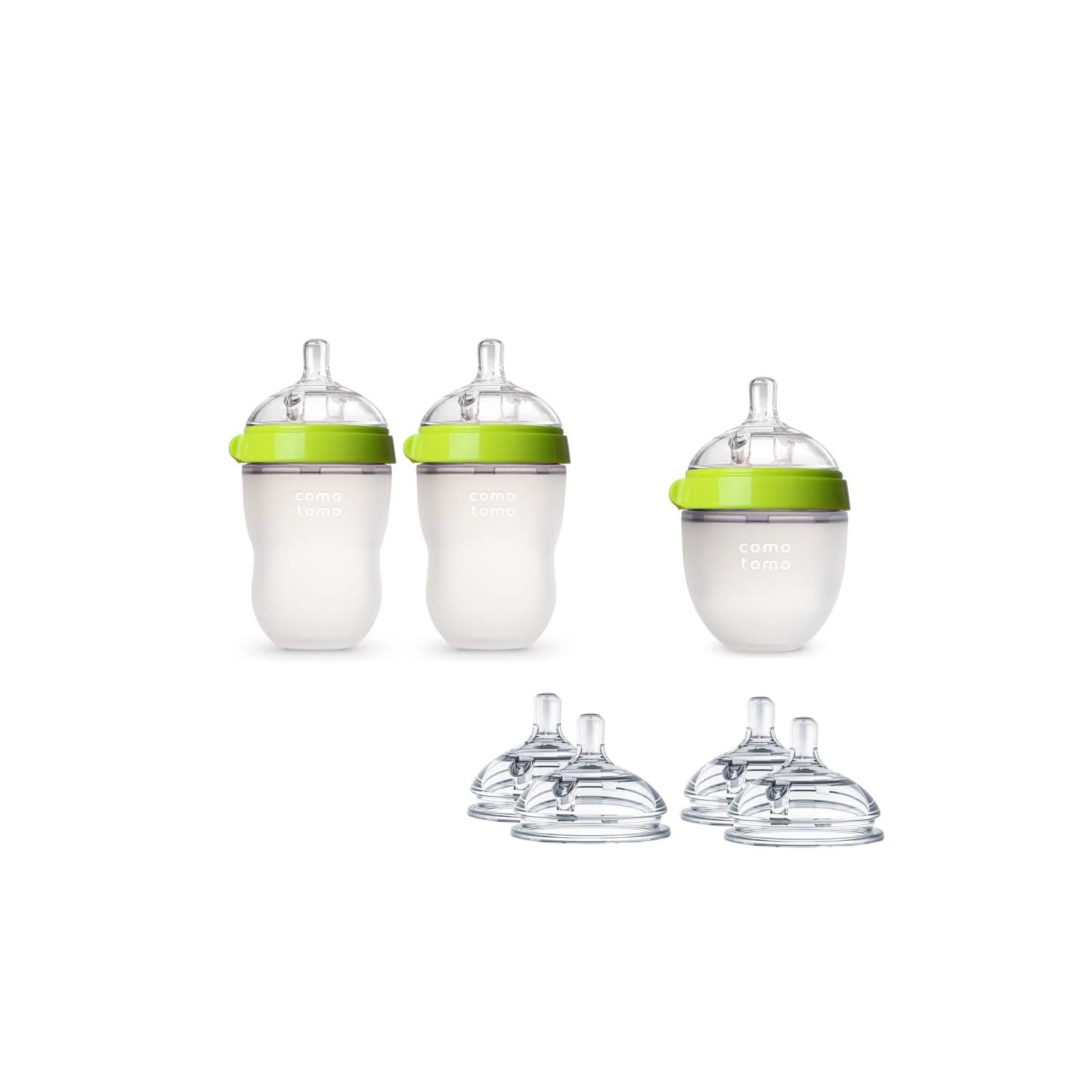 Comotomo Baby Bottle Starter Kit- Green
