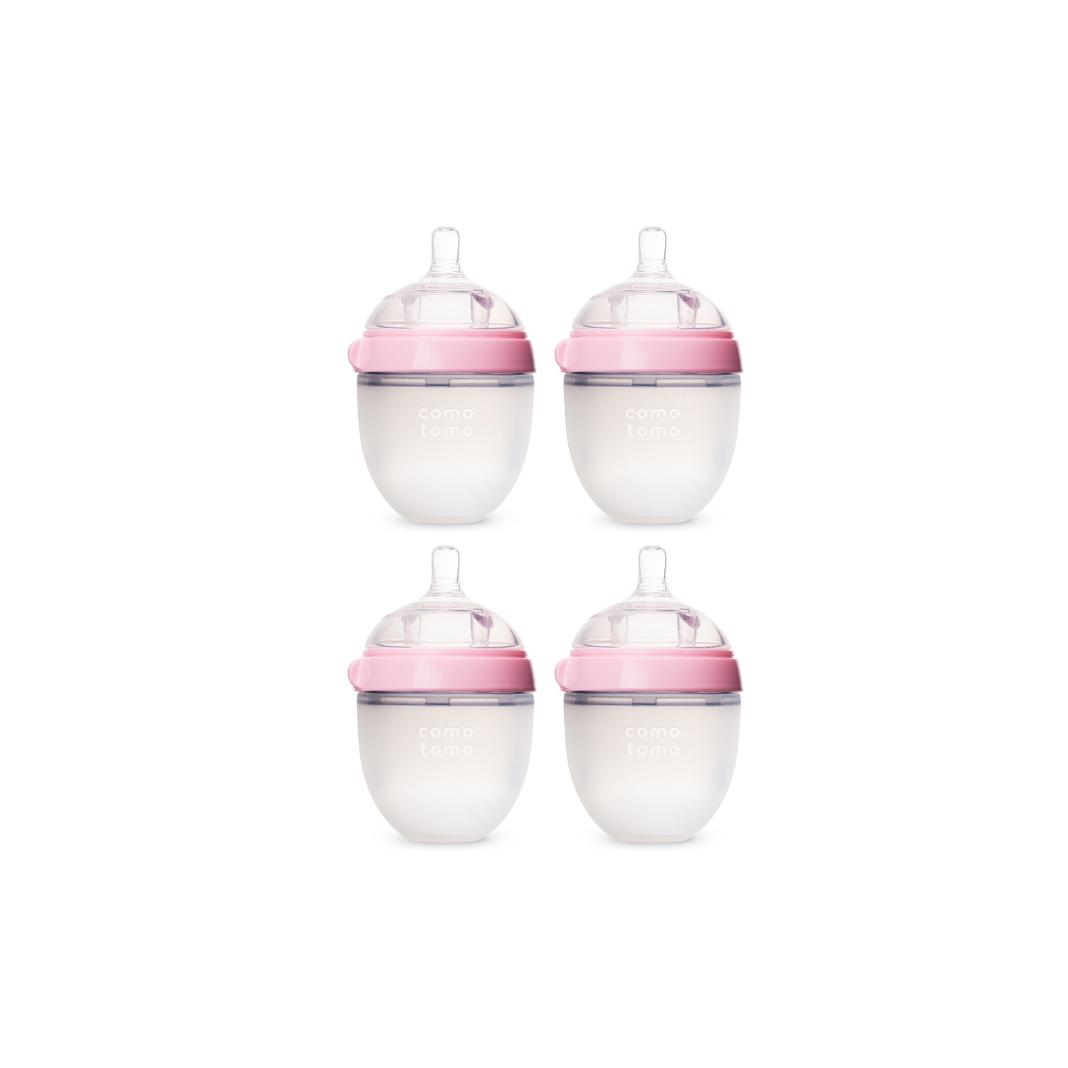 Comotomo Baby Bottle Double Pack Bundle - Pink