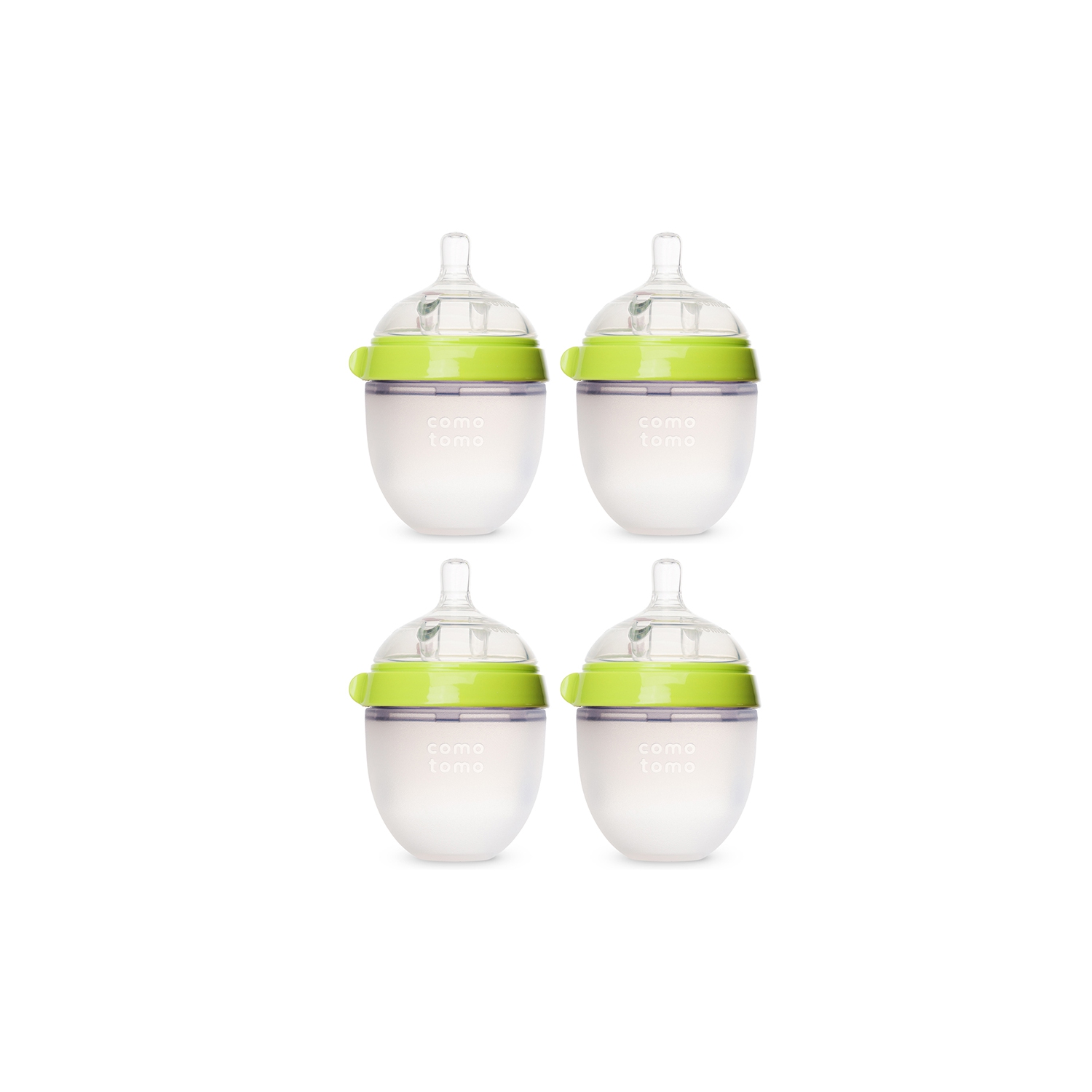 Comotomo Baby Bottle Double Pack Bundle -Green