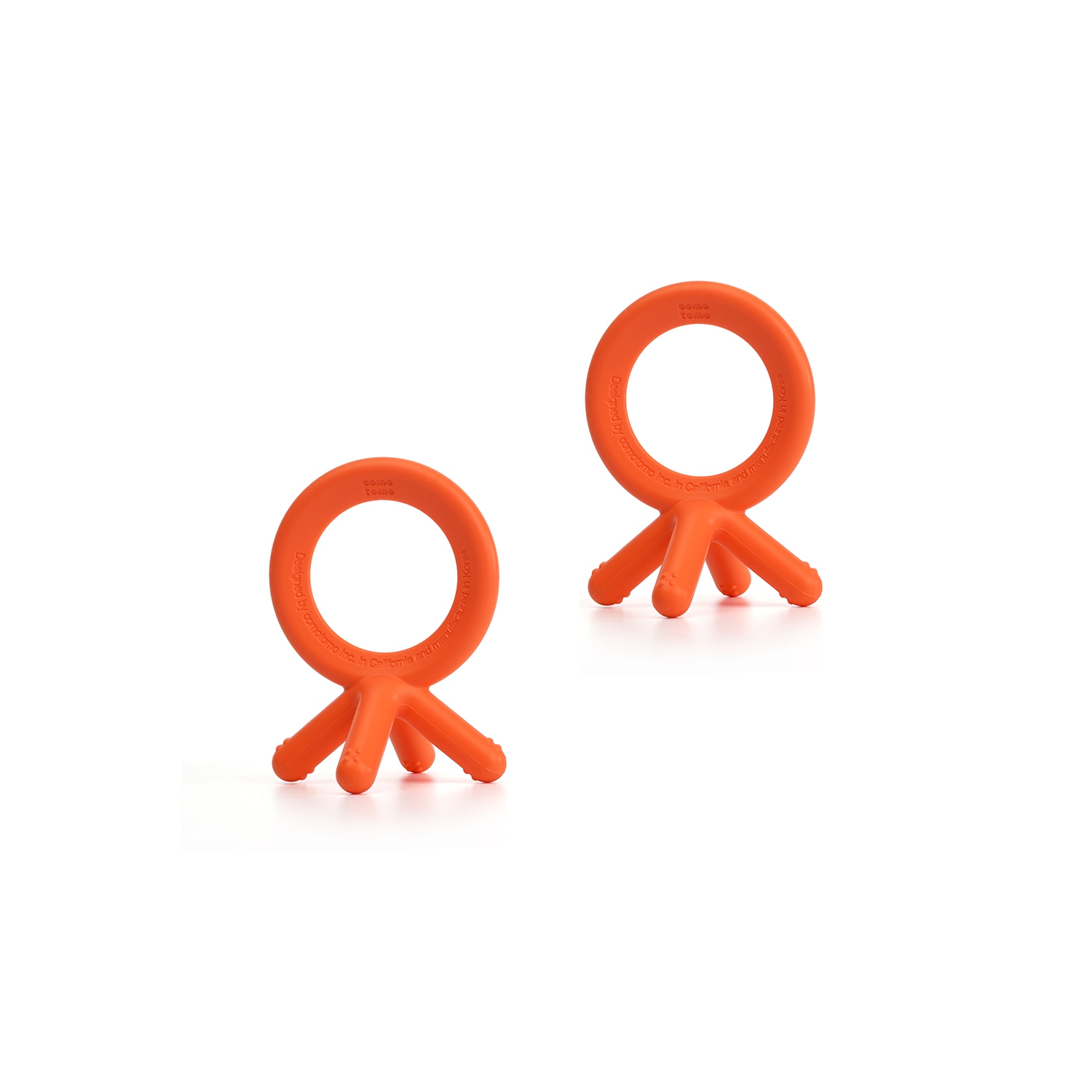 Comotomo Silicone Baby Teether - Orange