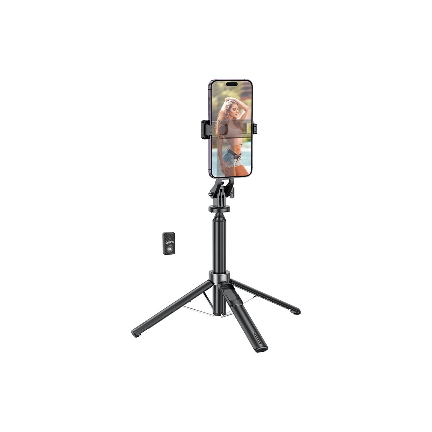 Selfie Stick Tripod & Wireless Bluetooth Remote Extendable Monopod Stand for Live Stream Tiktok iPhone Samsung Smartphones
