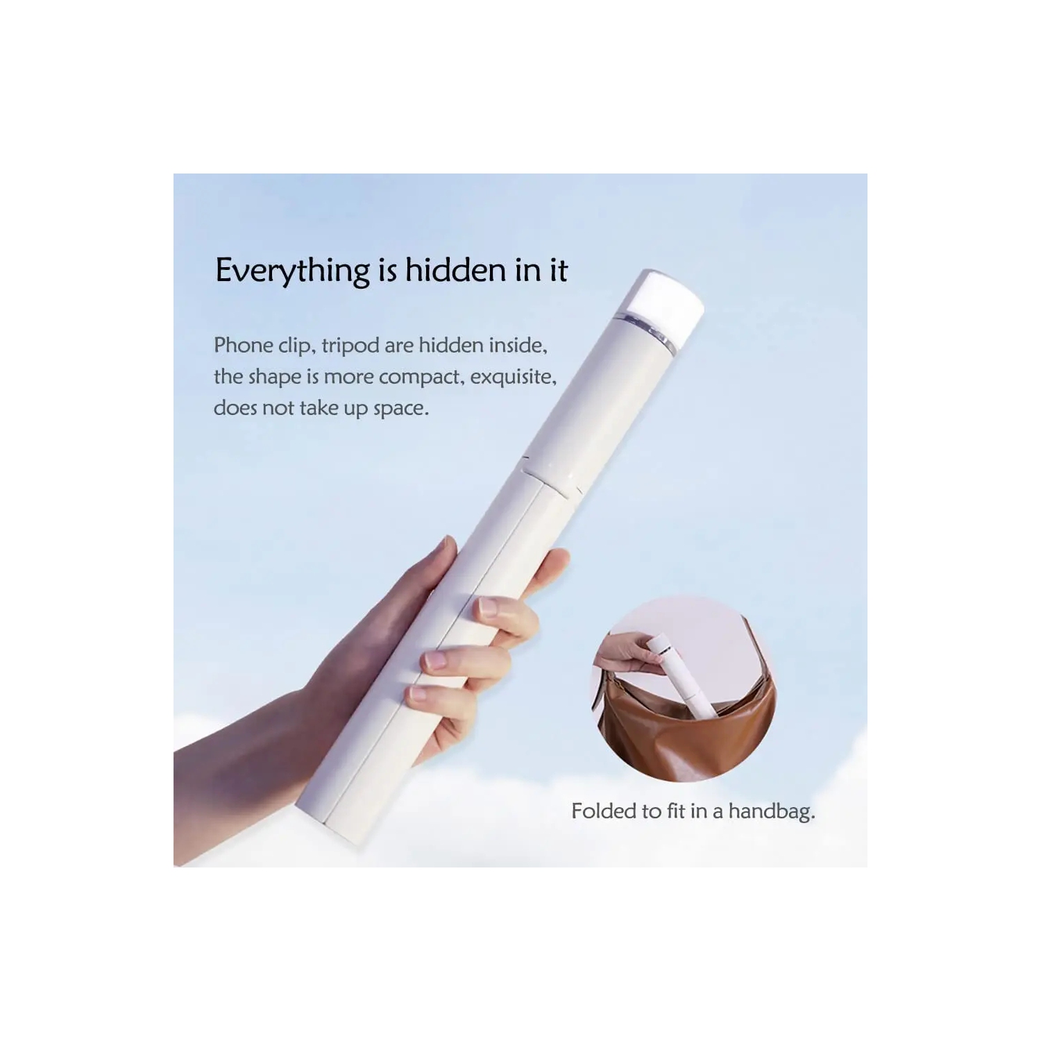 Perche à égoportrait trépied pied extensible avec lampe pour téléphone cellulaire de de iPhone de Tiktok Live Stream