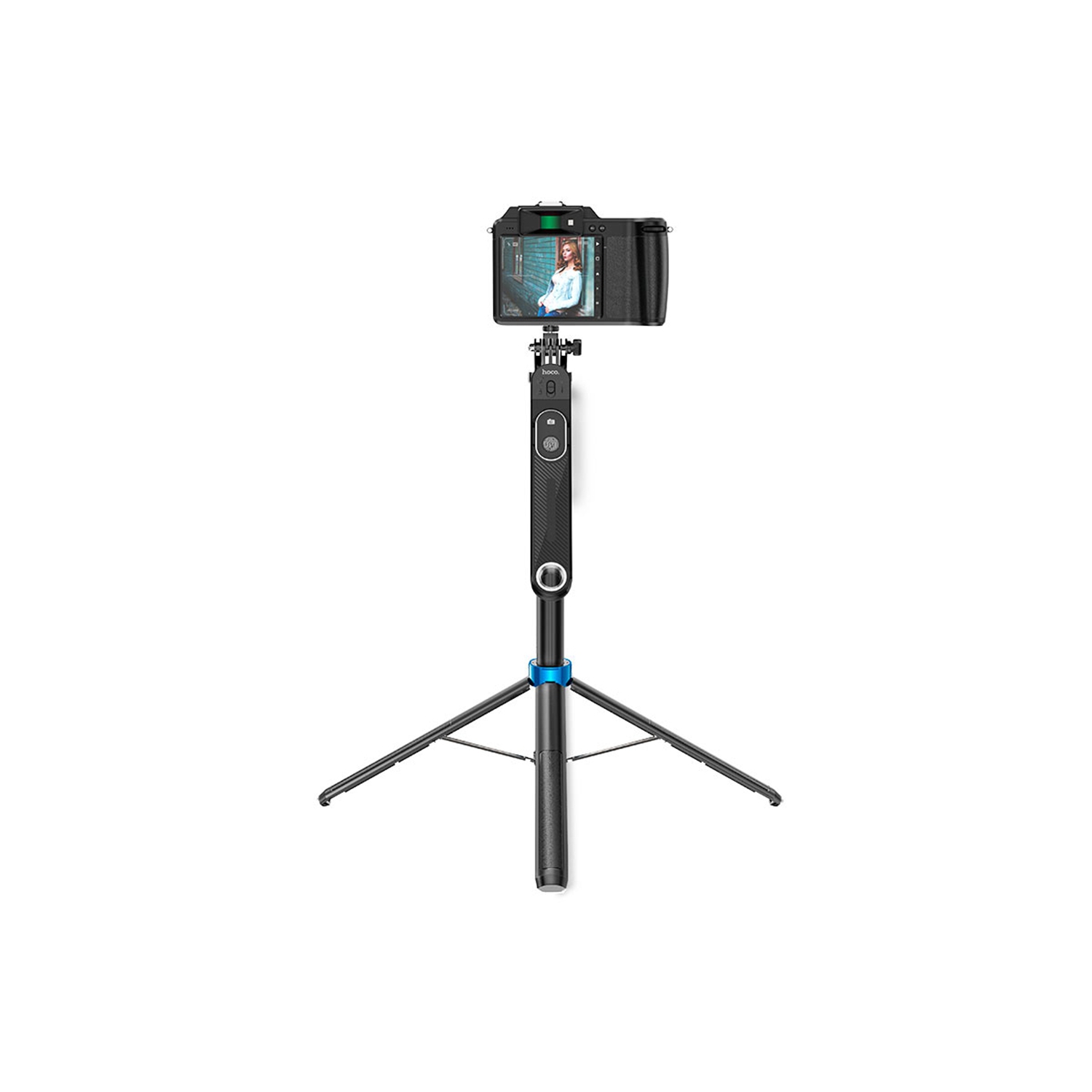 Selfie Stick Tripod & Wireless Bluetooth Remote Extendable Monopod Stand for Live Stream Tiktok Cell Phone iPhone Samsung