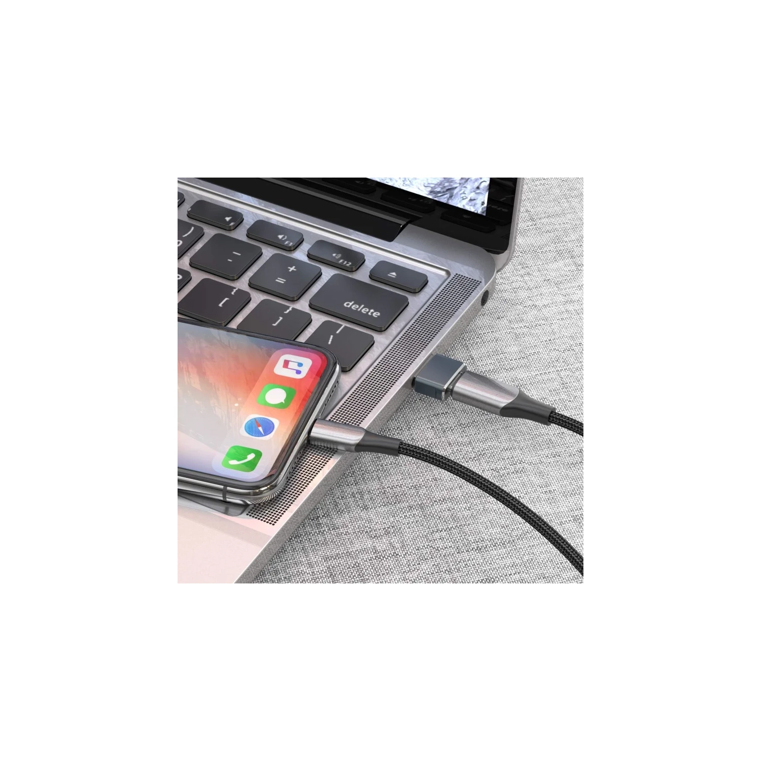 Adaptateur USB à USB C - Paquet de 3 | Convertisseur de chargeur femelle de type C vers USB A mâle pour Apple iWatch, iPhone 12/13/14/15, CarPlay,