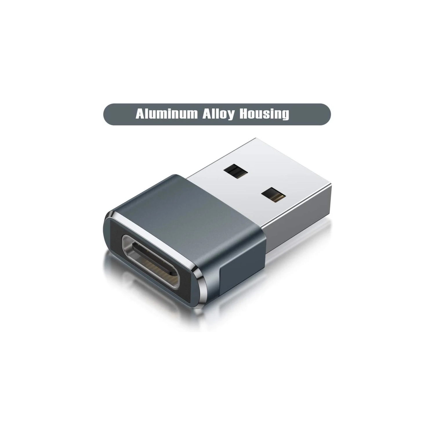 Adaptateur USB à USB C - Paquet de 3 | Convertisseur de chargeur femelle de type C vers USB A mâle pour Apple iWatch, iPhone 12/13/14/15, CarPlay,