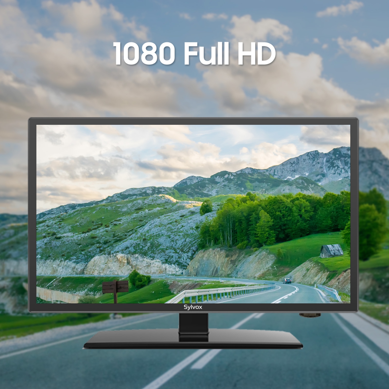 Téléviseur intelligent SYLVOX 12Volt, 24 po plus récent Google TV Support Télécharger des applications avec l'Assistant Google, 1080P DC/AC Powered