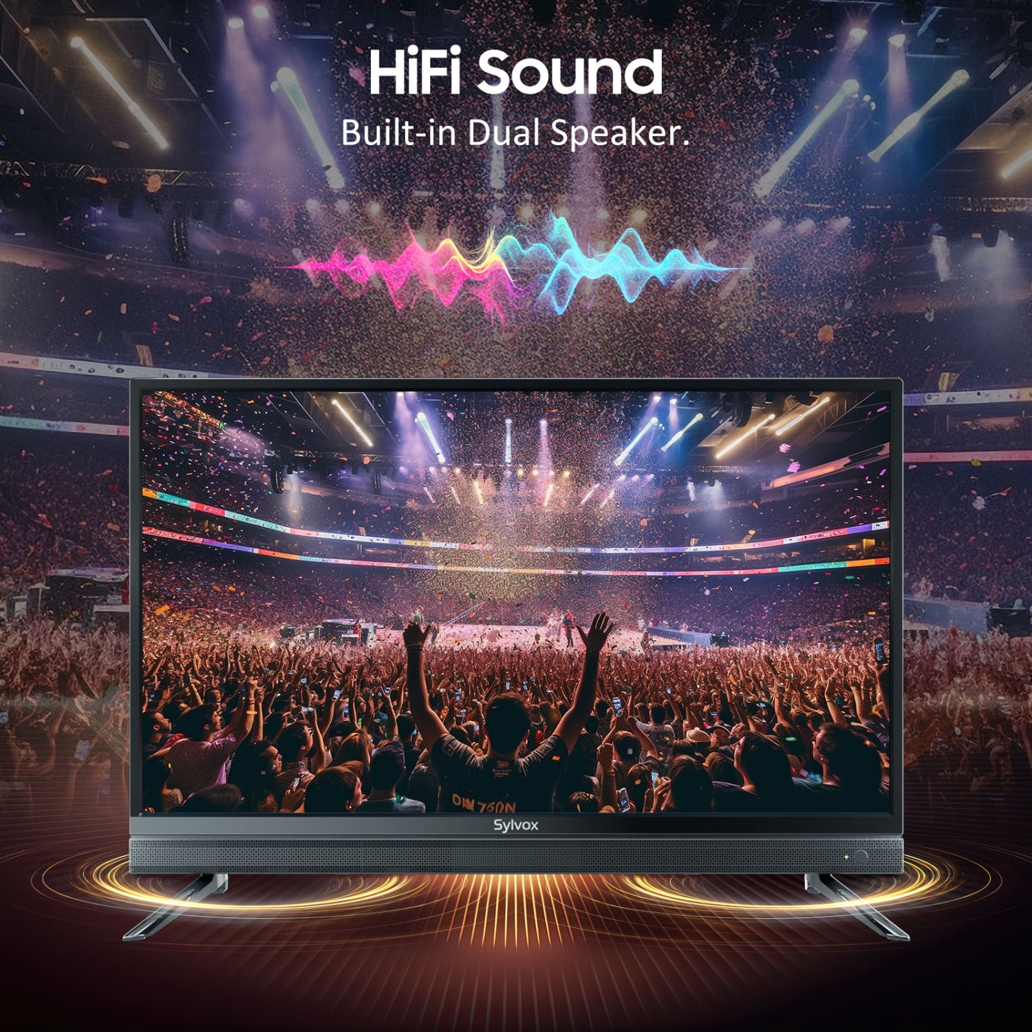 SYLVOX Smart RV TV, 32" 12 Volt TV for RV, Newest Smart Google TV Support Download APPs with Google Assistant, 1080P DC/AC Powered Television for RV