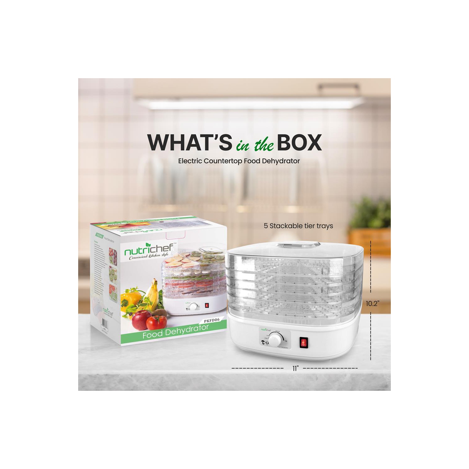 Electric Countertop Food Dehydrator, Food Preserver