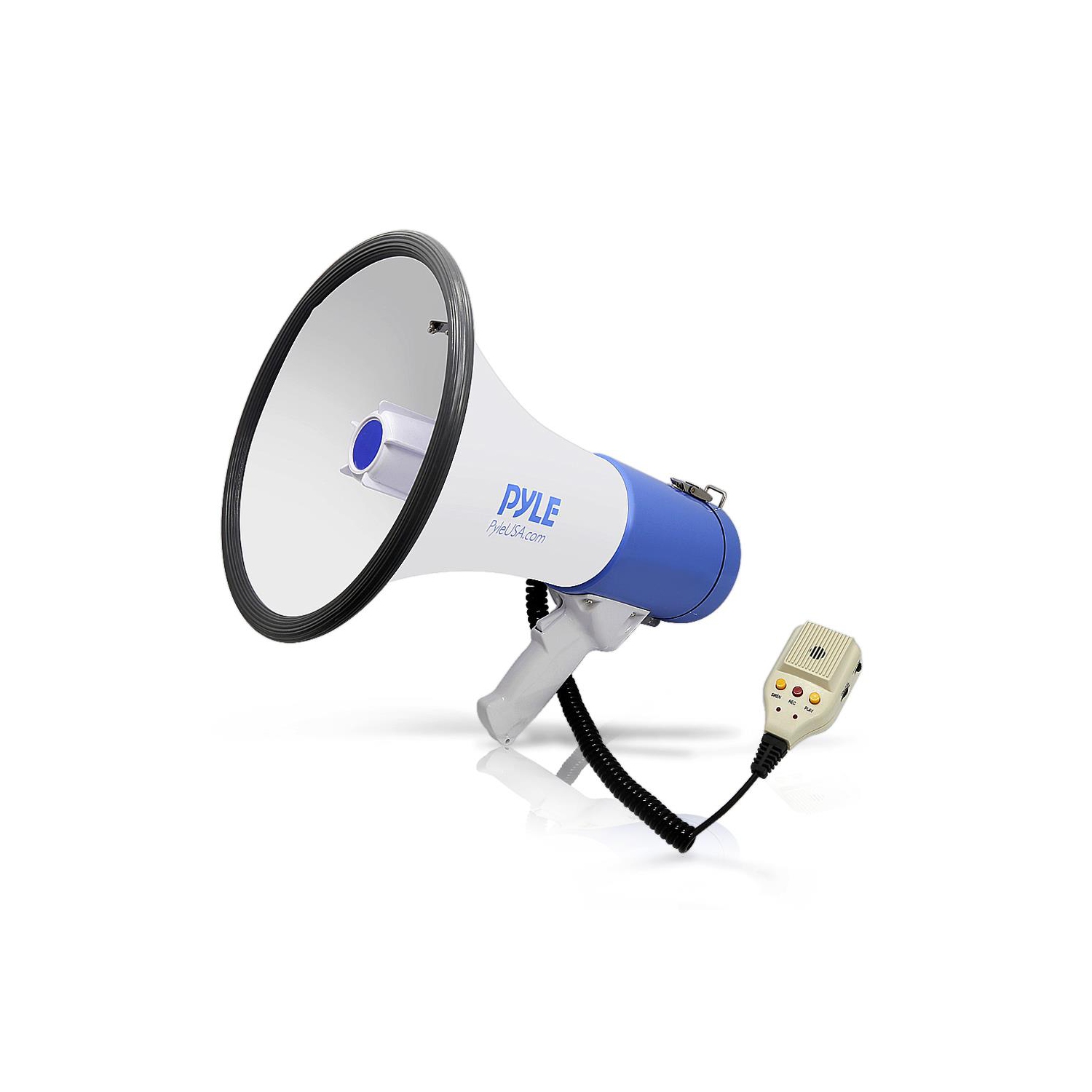 Megaphone Speaker System with Built-in Rechargeable Battery, Handheld Microphone, Aux Input, Record & Replay Mode