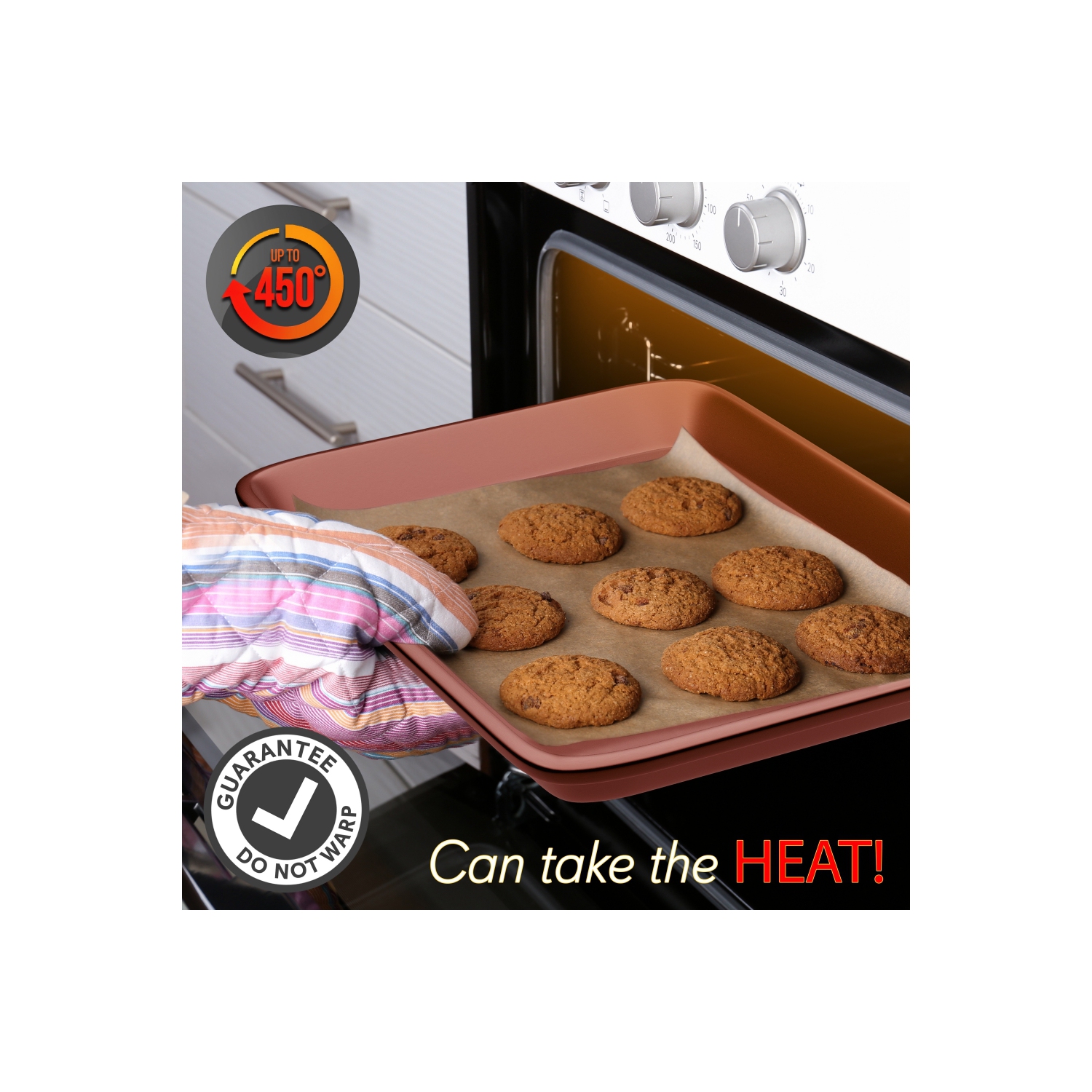 Kitchen Oven Baking Pans - Deluxe Non-Stick Cookie Sheet Bakeware