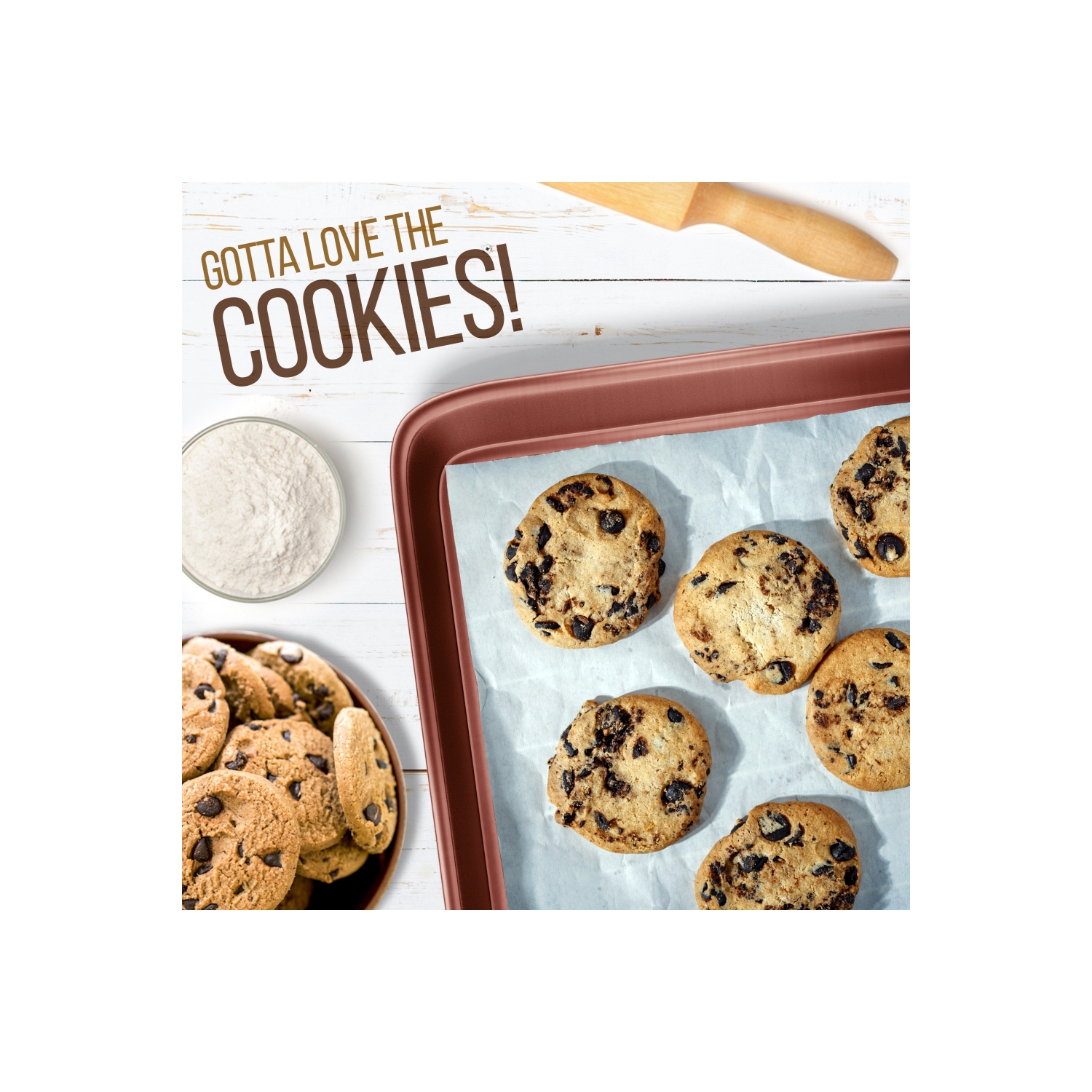 Kitchen Oven Baking Pans - Deluxe Non-Stick Cookie Sheet Bakeware