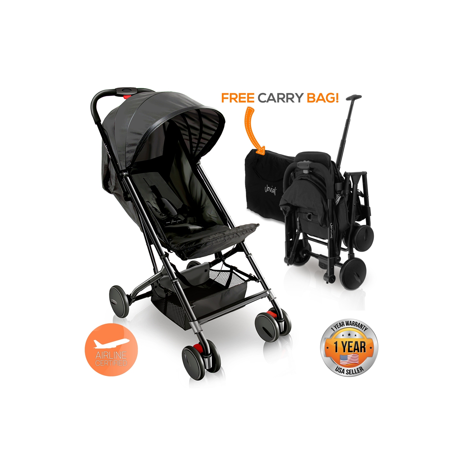 Portable Folding Baby Stroller - Compact & Portable Stroller