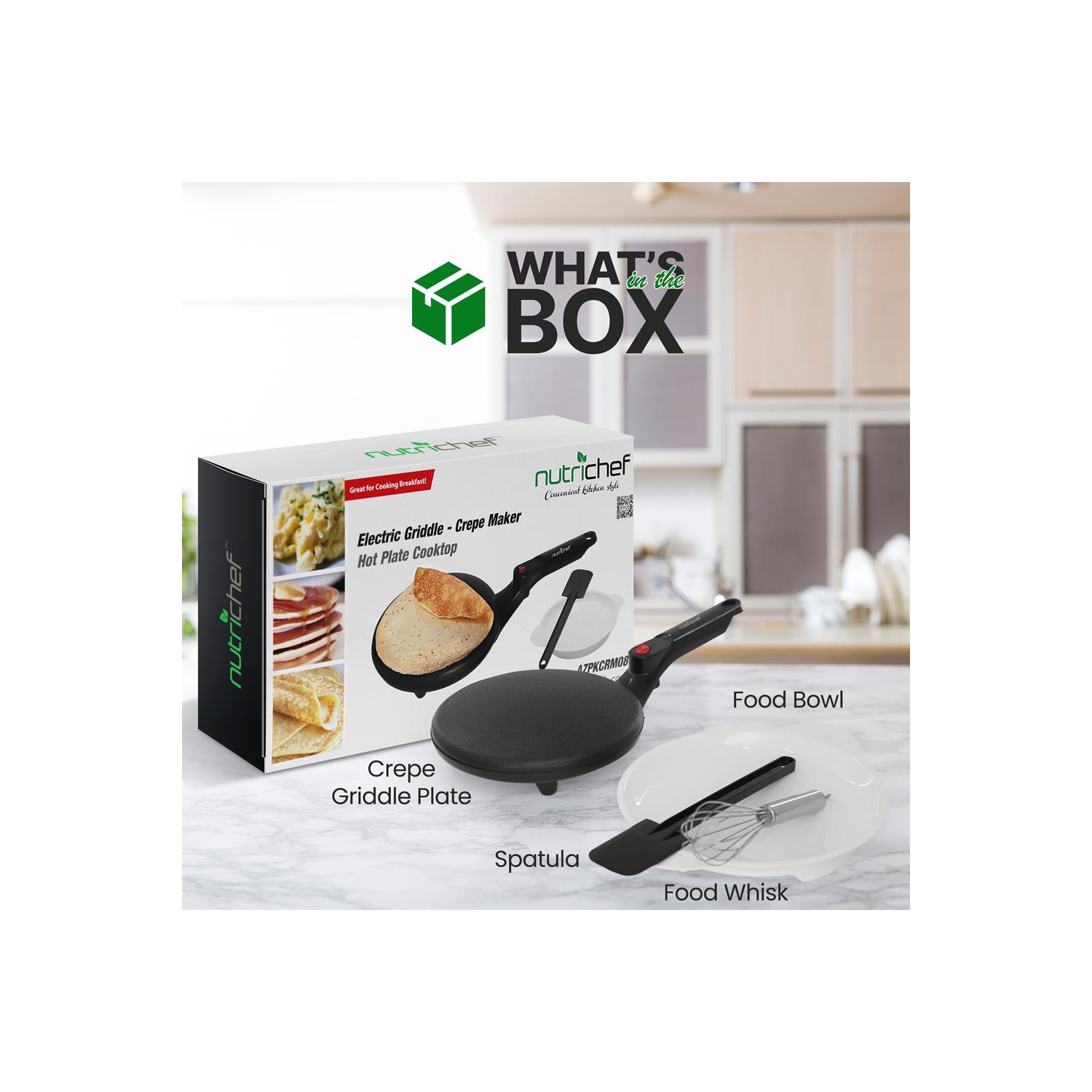 Electric Griddle - Crepe Maker Hot Plate Cooktop