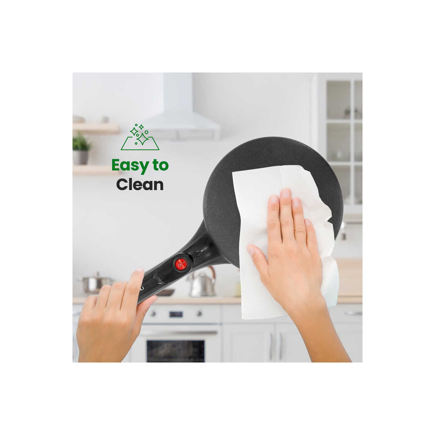 Electric Griddle - Crepe Maker Hot Plate Cooktop